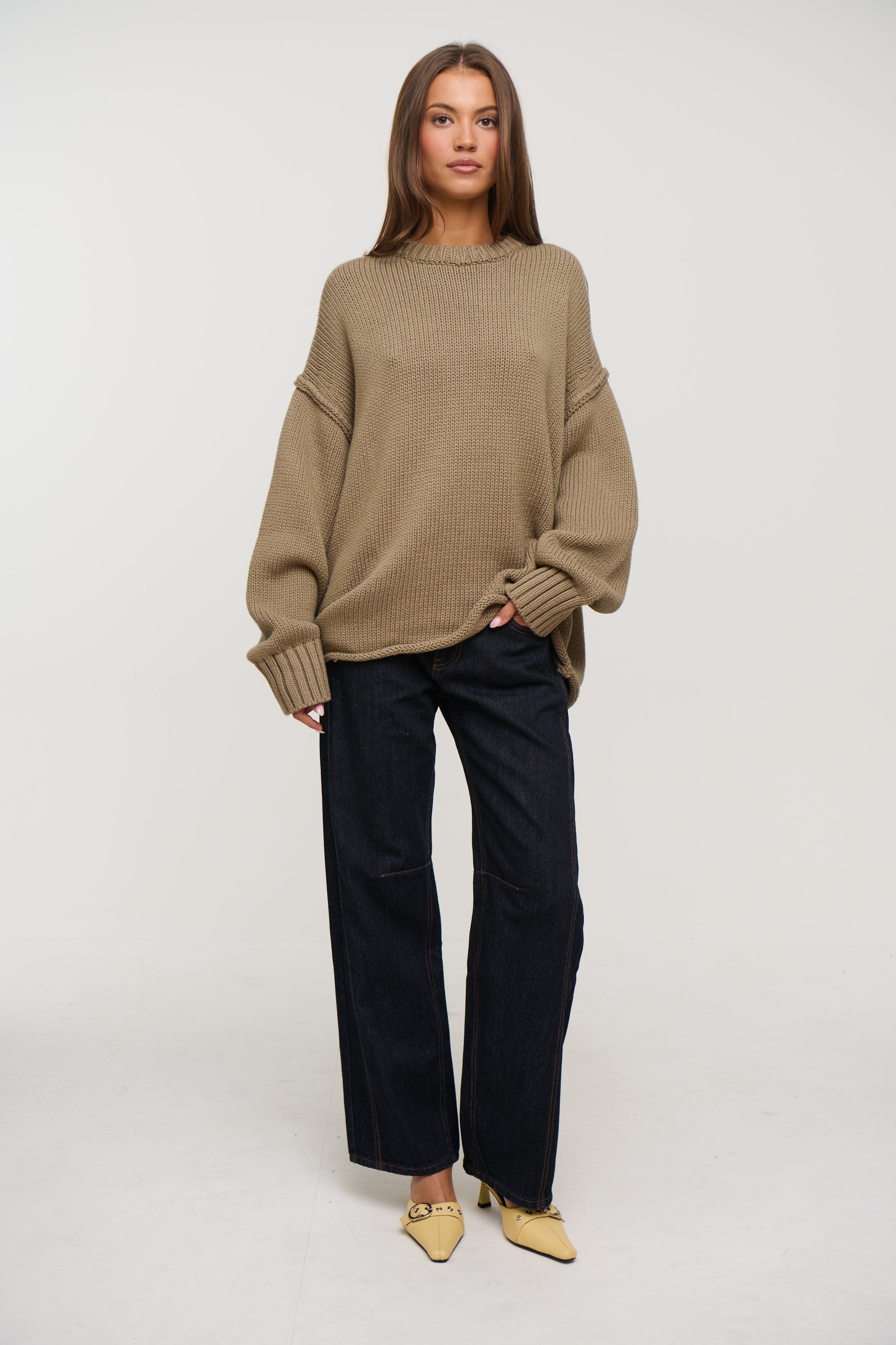 Nikova Knit Jumper Taupe