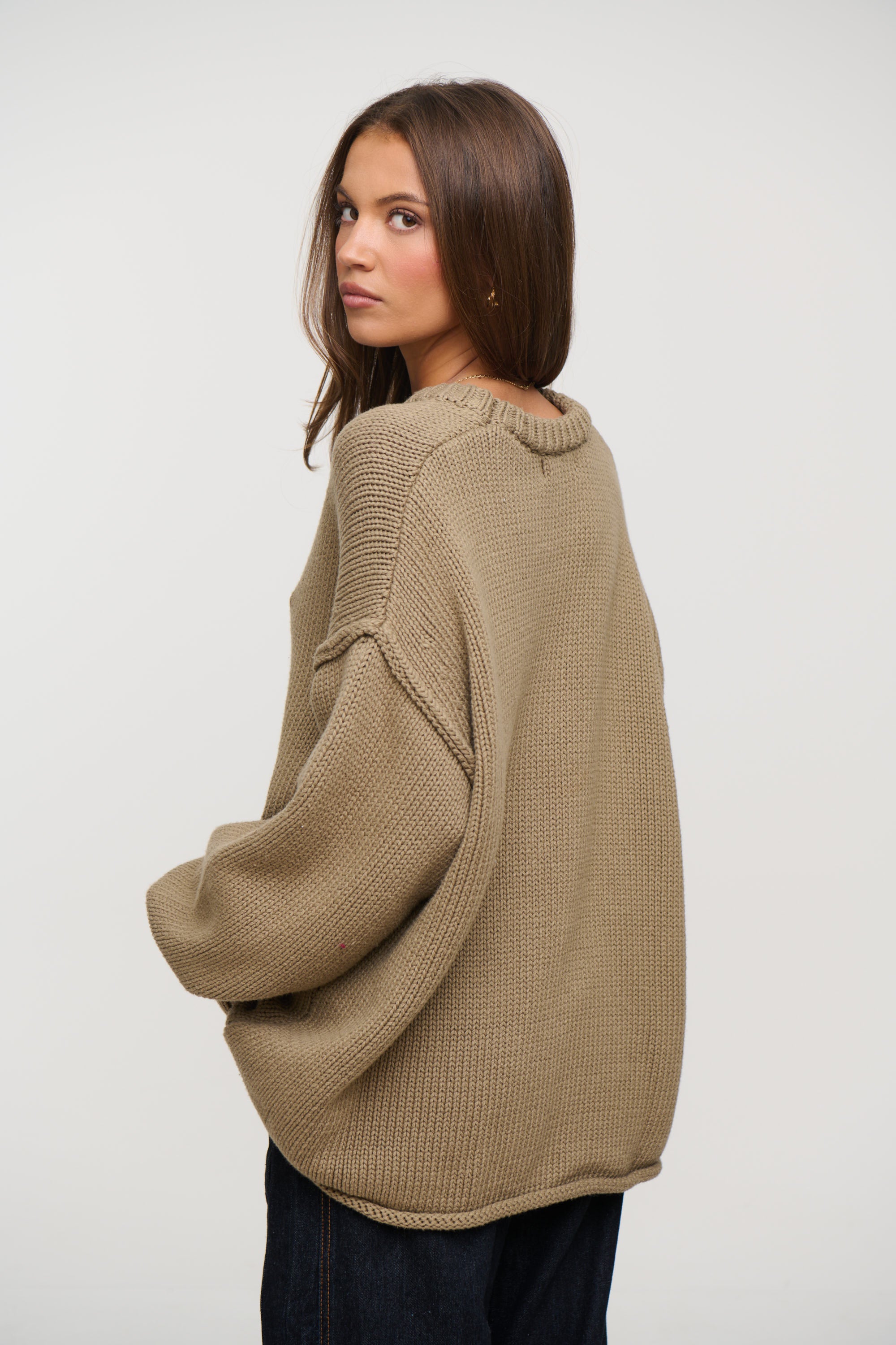 Nikova Knit Jumper Taupe