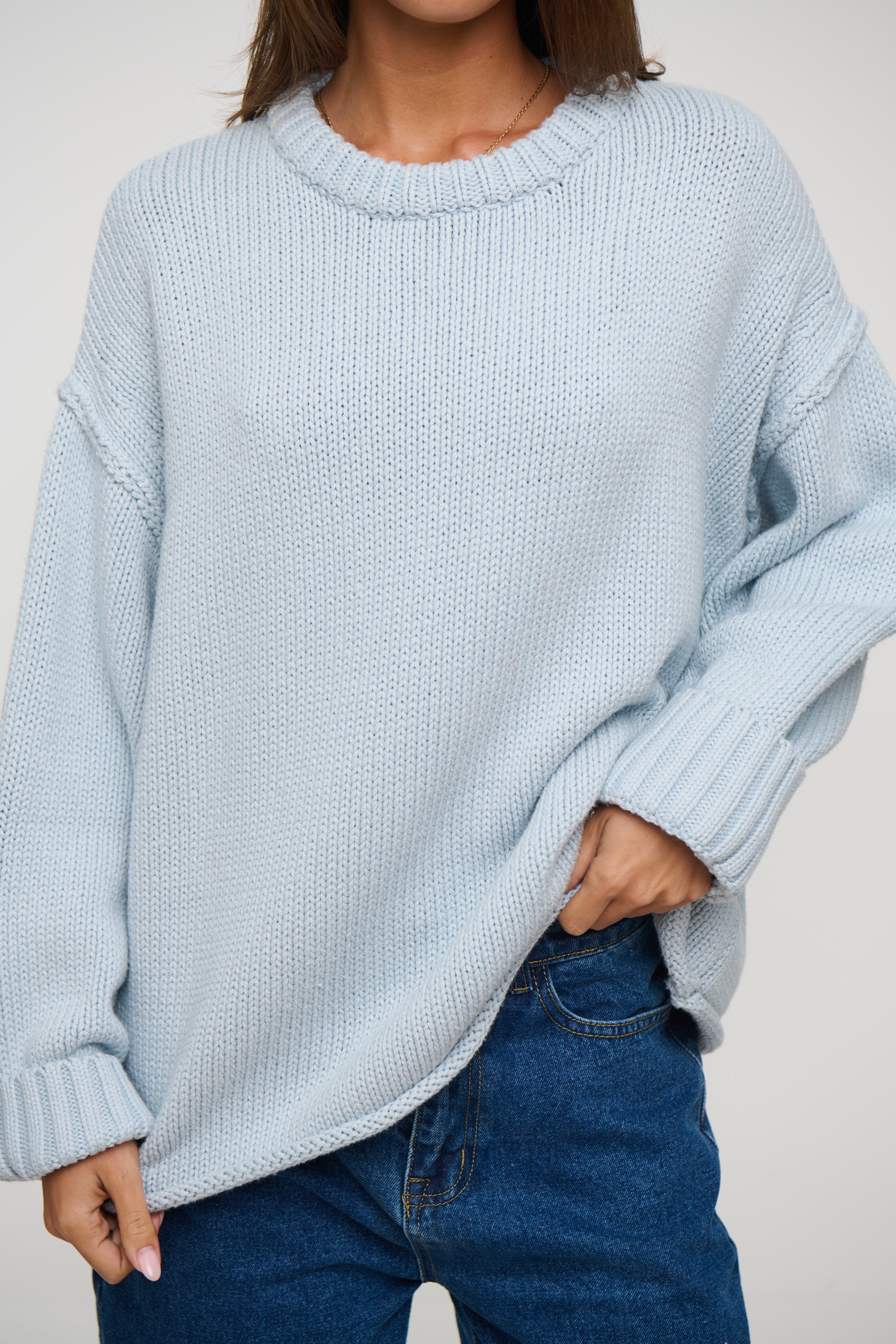 Nikova Knit Jumper Sky
