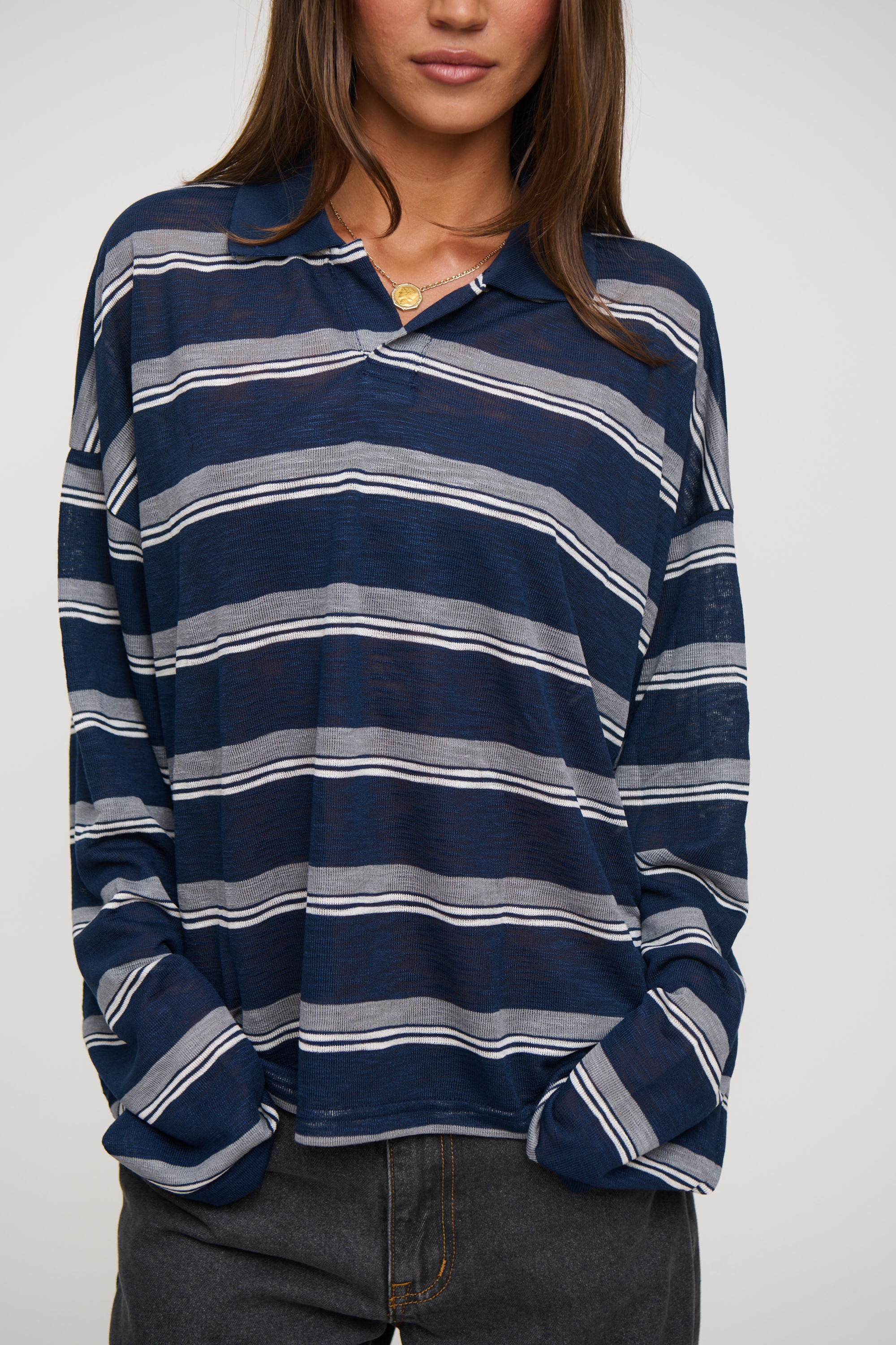 Rebels Jersey Navy Stripe