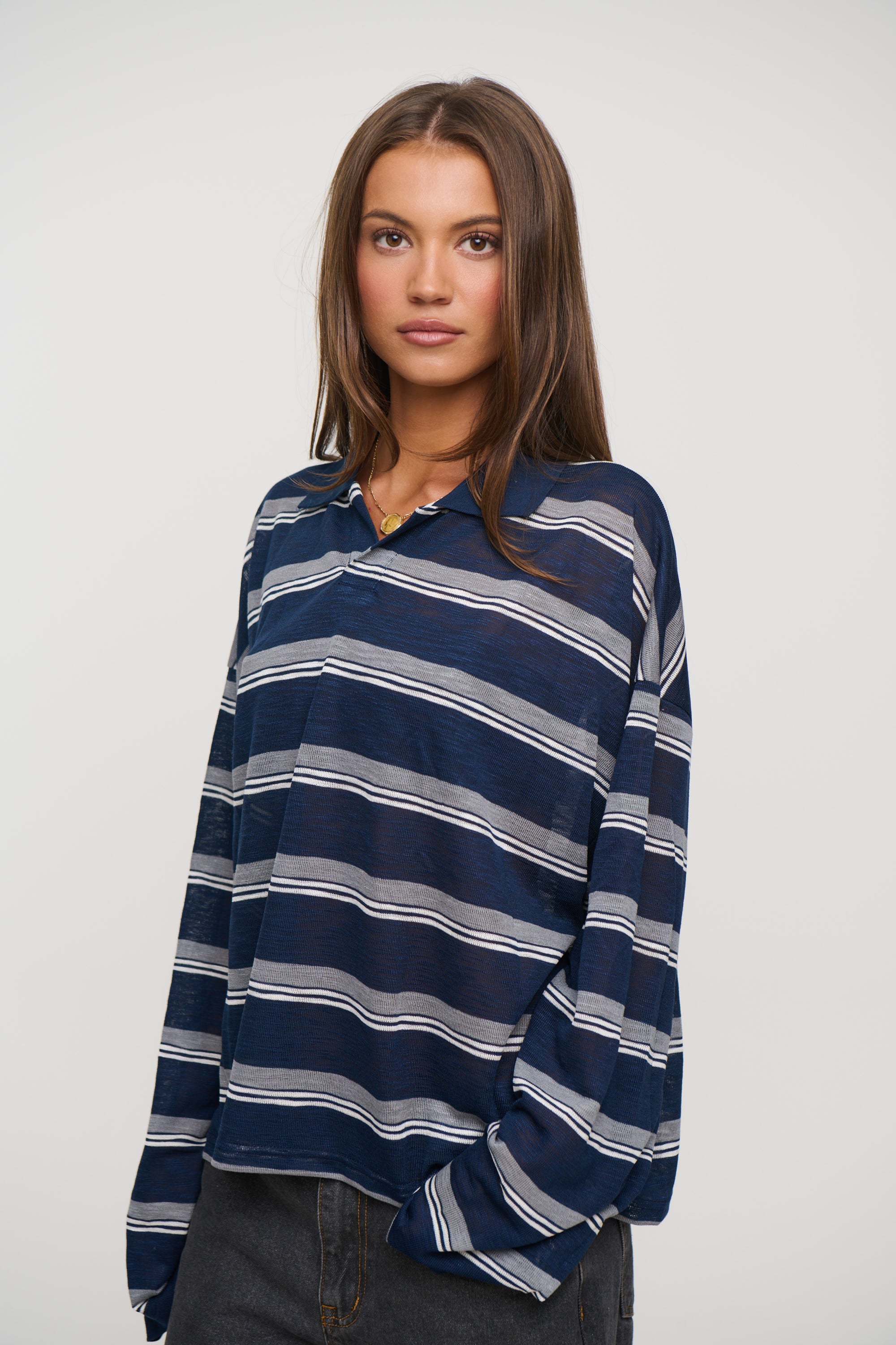 Rebels Jersey Navy Stripe
