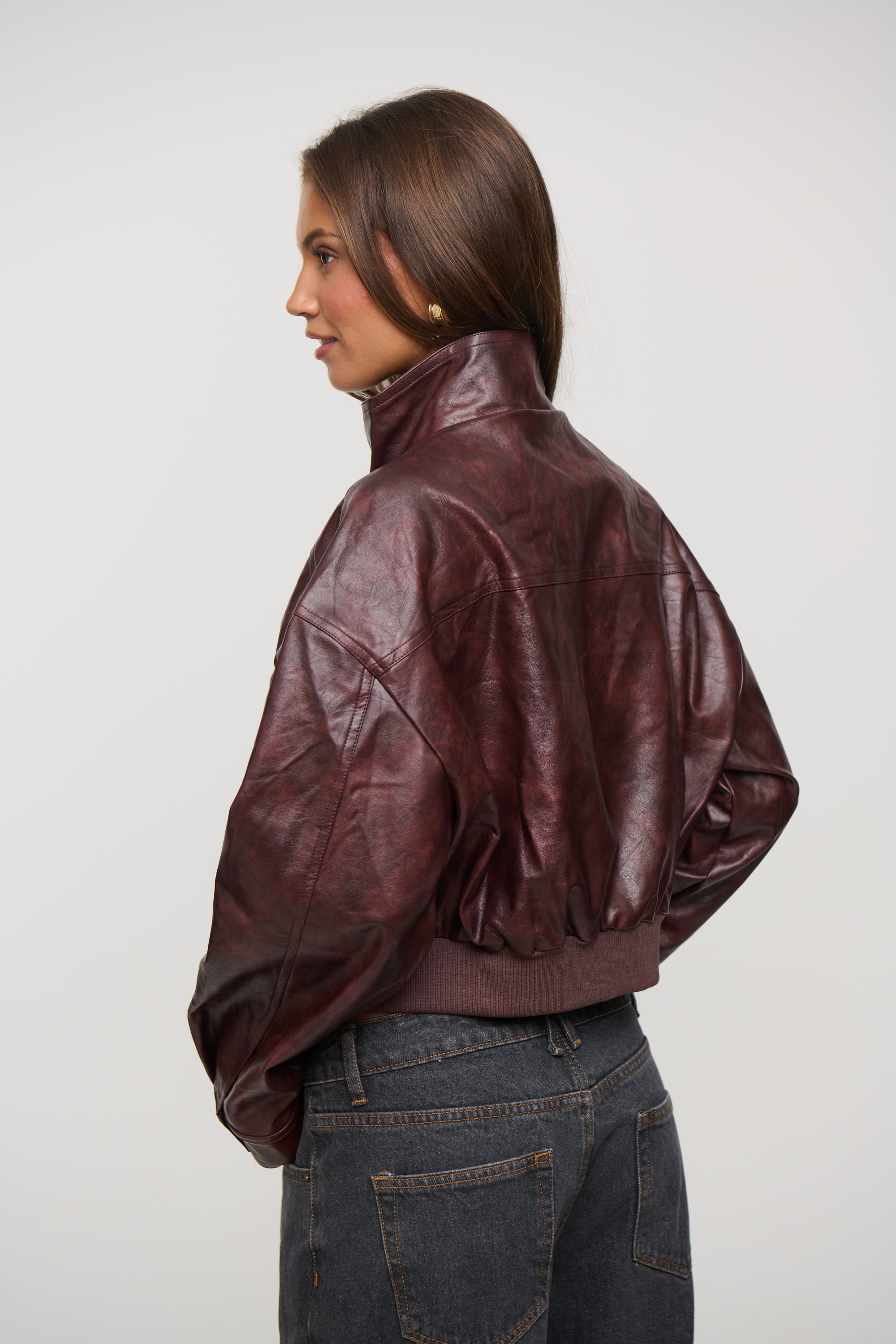 Kai Bomber Jacket Wine