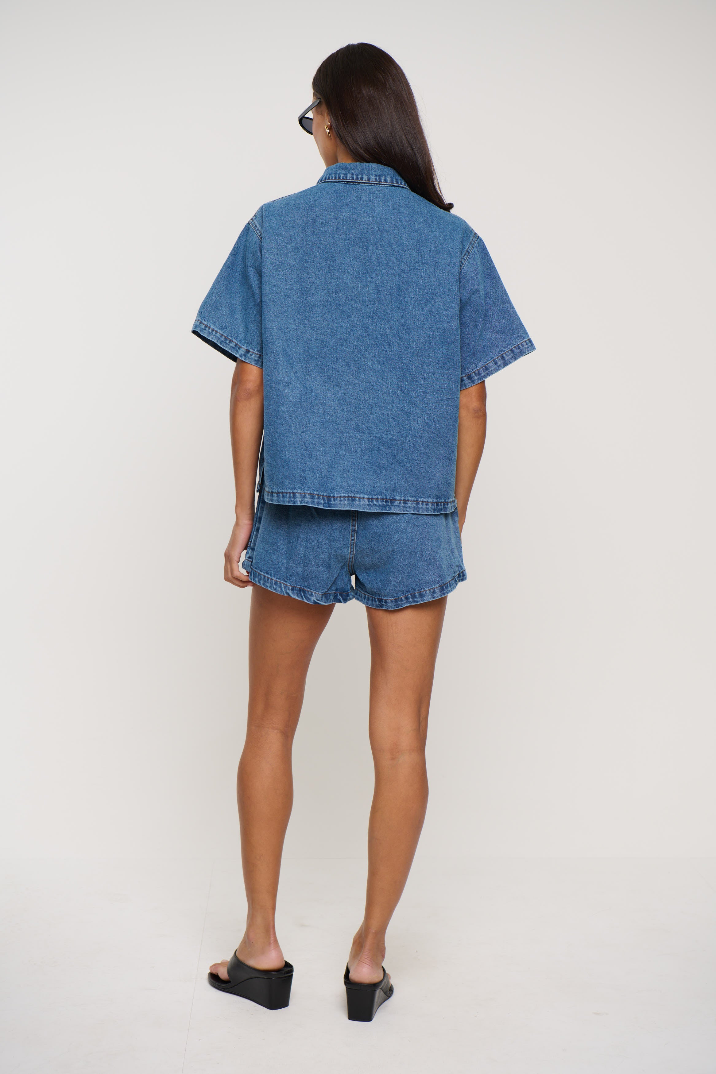Delaney Denim Set Light Blue