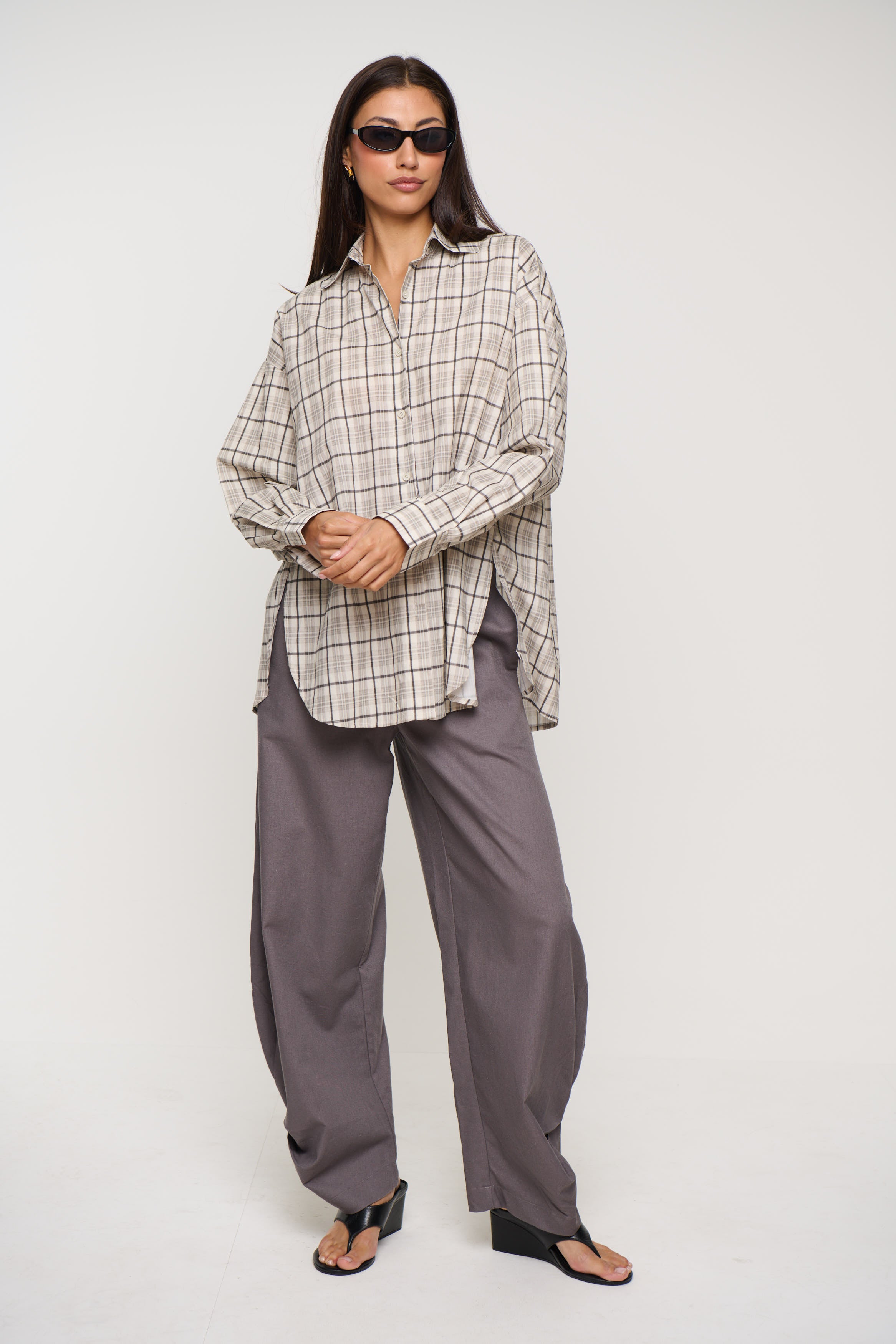 Zaria Shirt Light Grey
