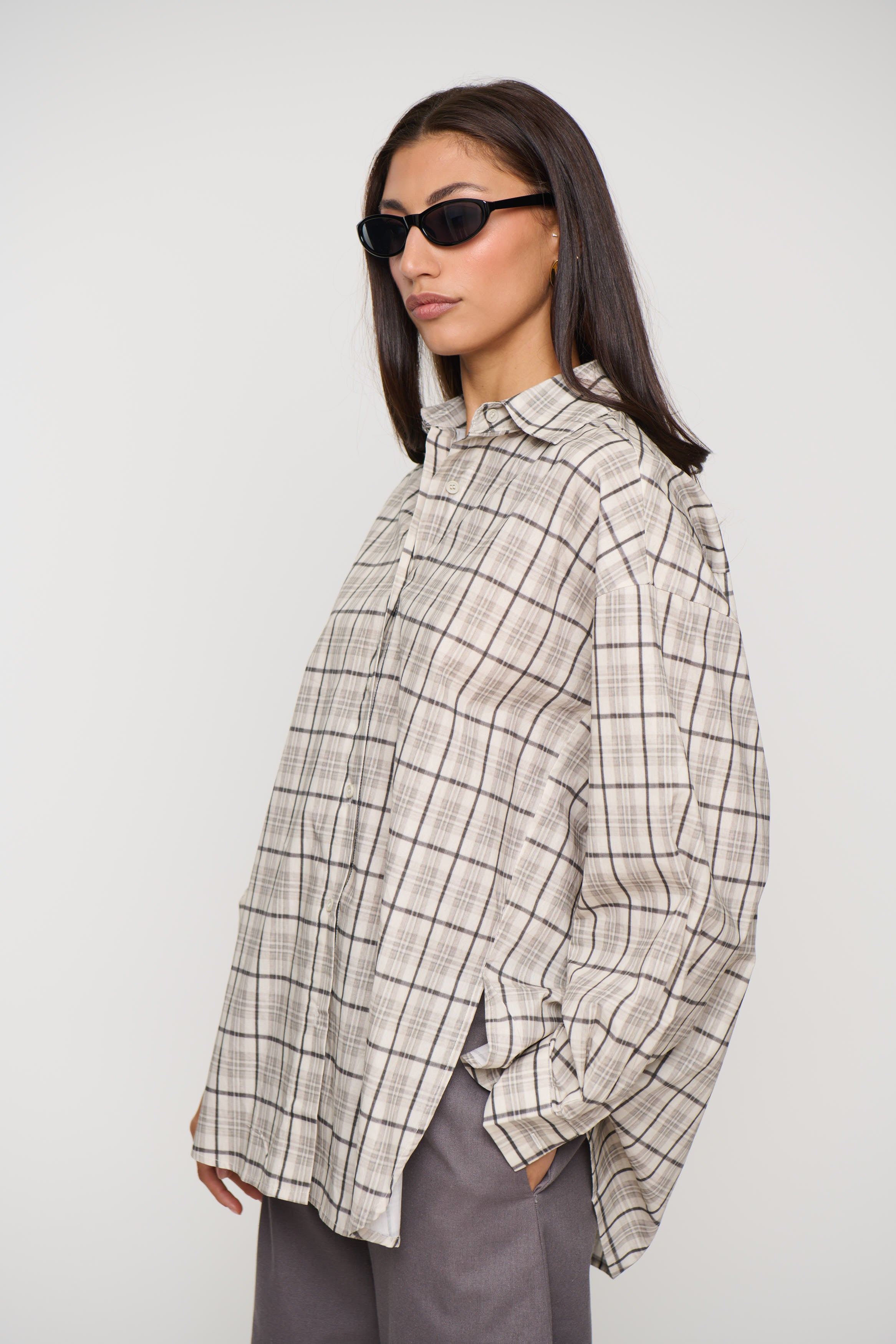 Zaria Shirt Light Grey