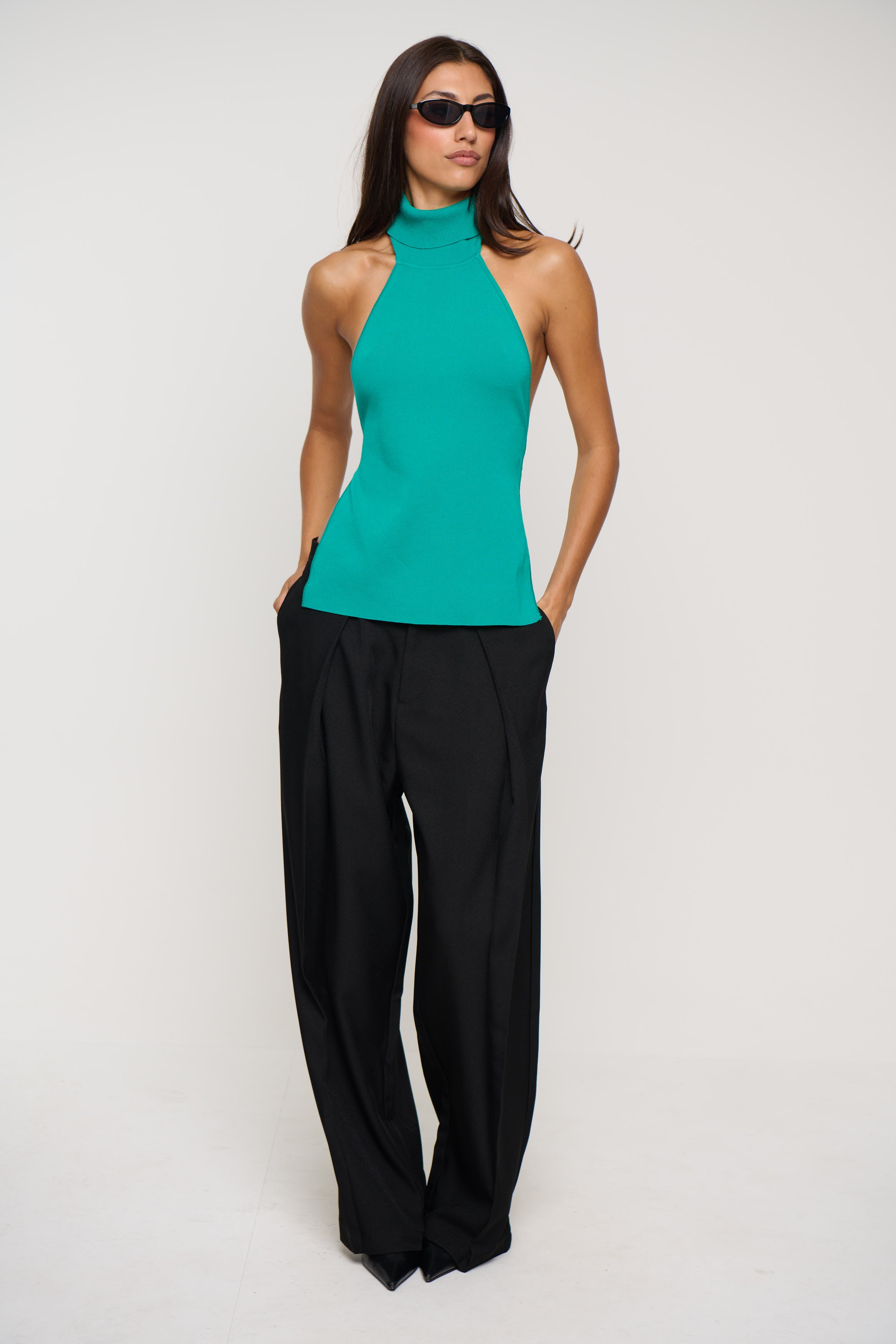 Alba Knit Top Teal