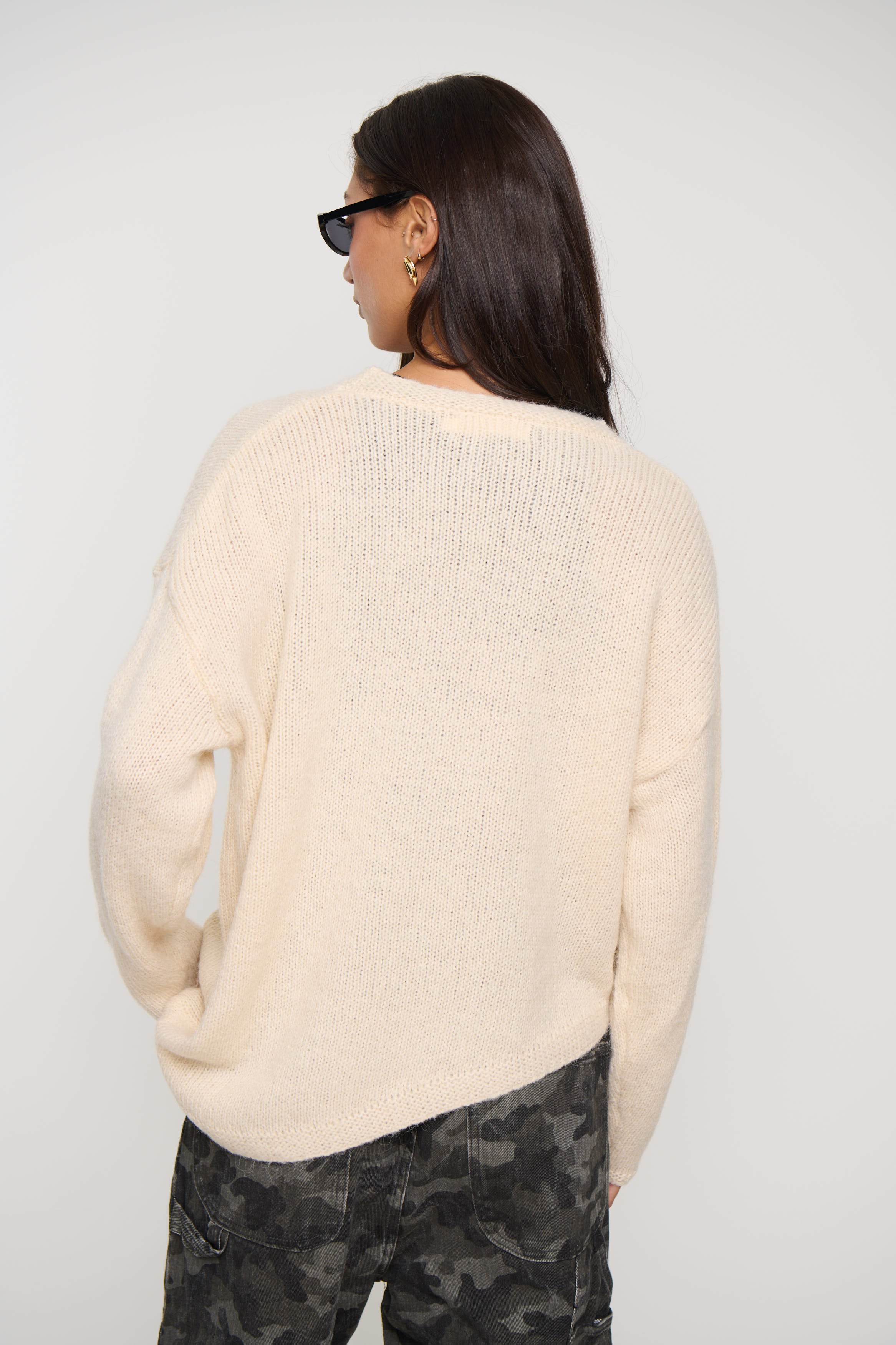 Nellie Relaxed Knit Beige
