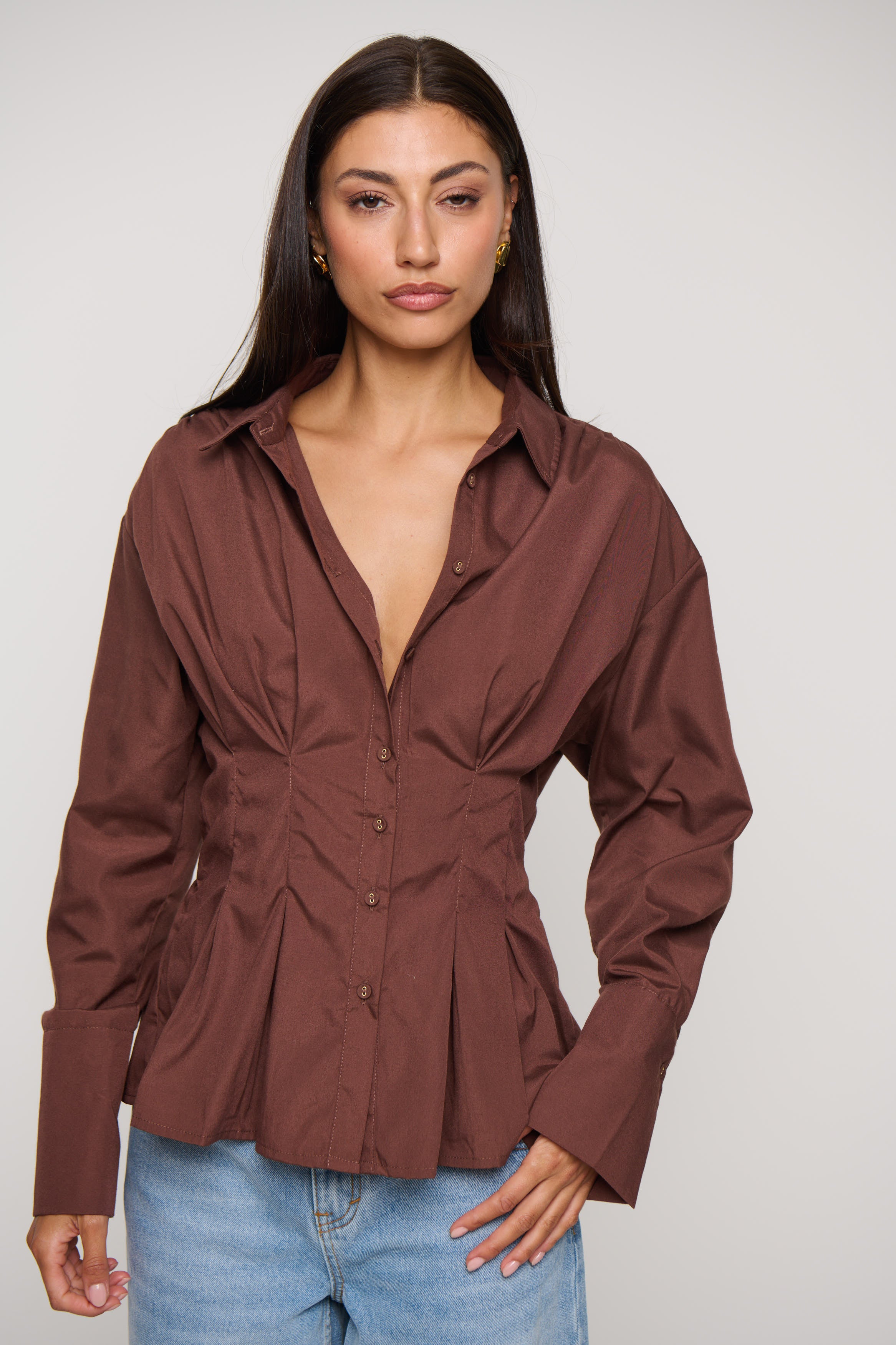 Jaymie Shirt Chocolate