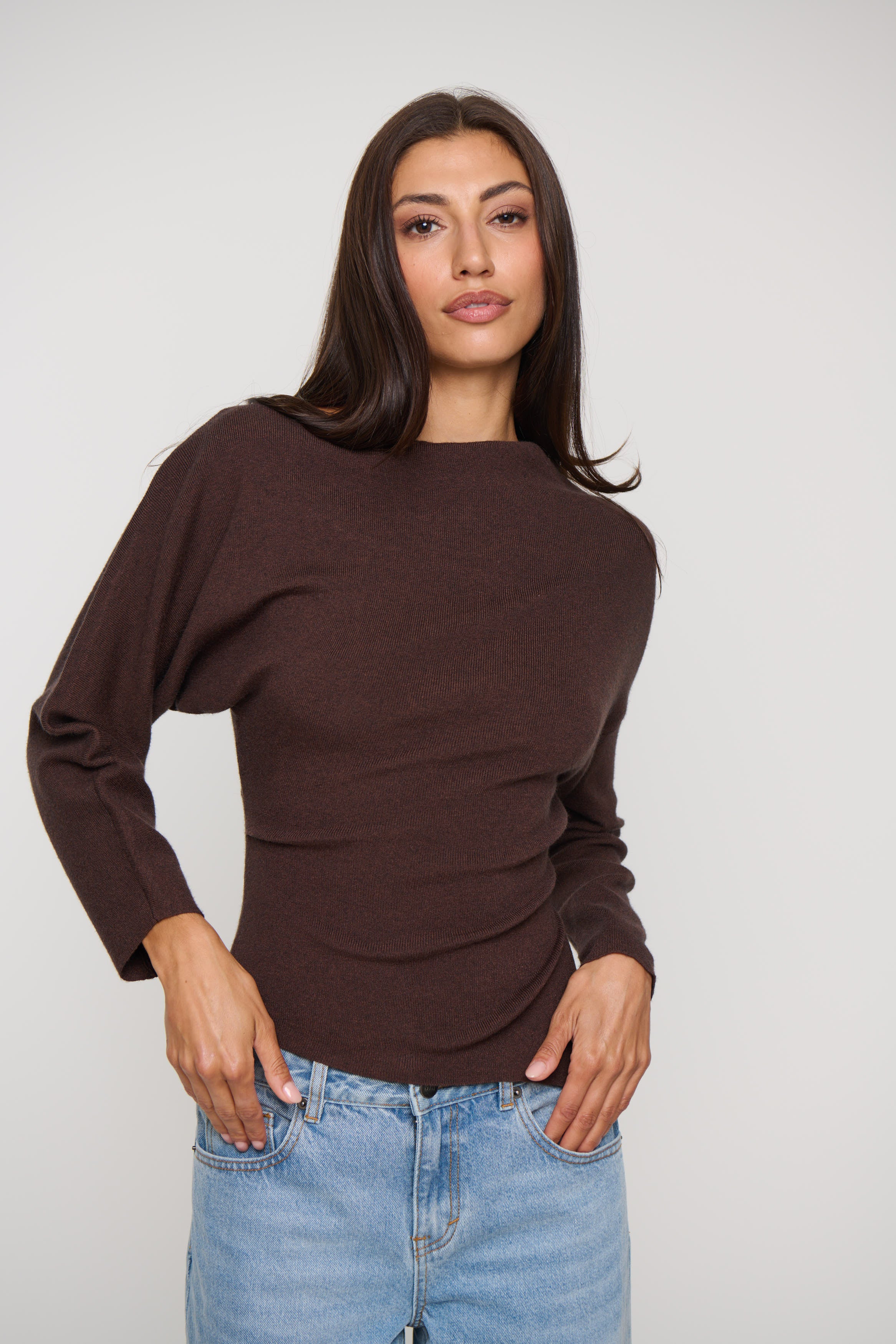 Robby Long Sleeve Chocolate