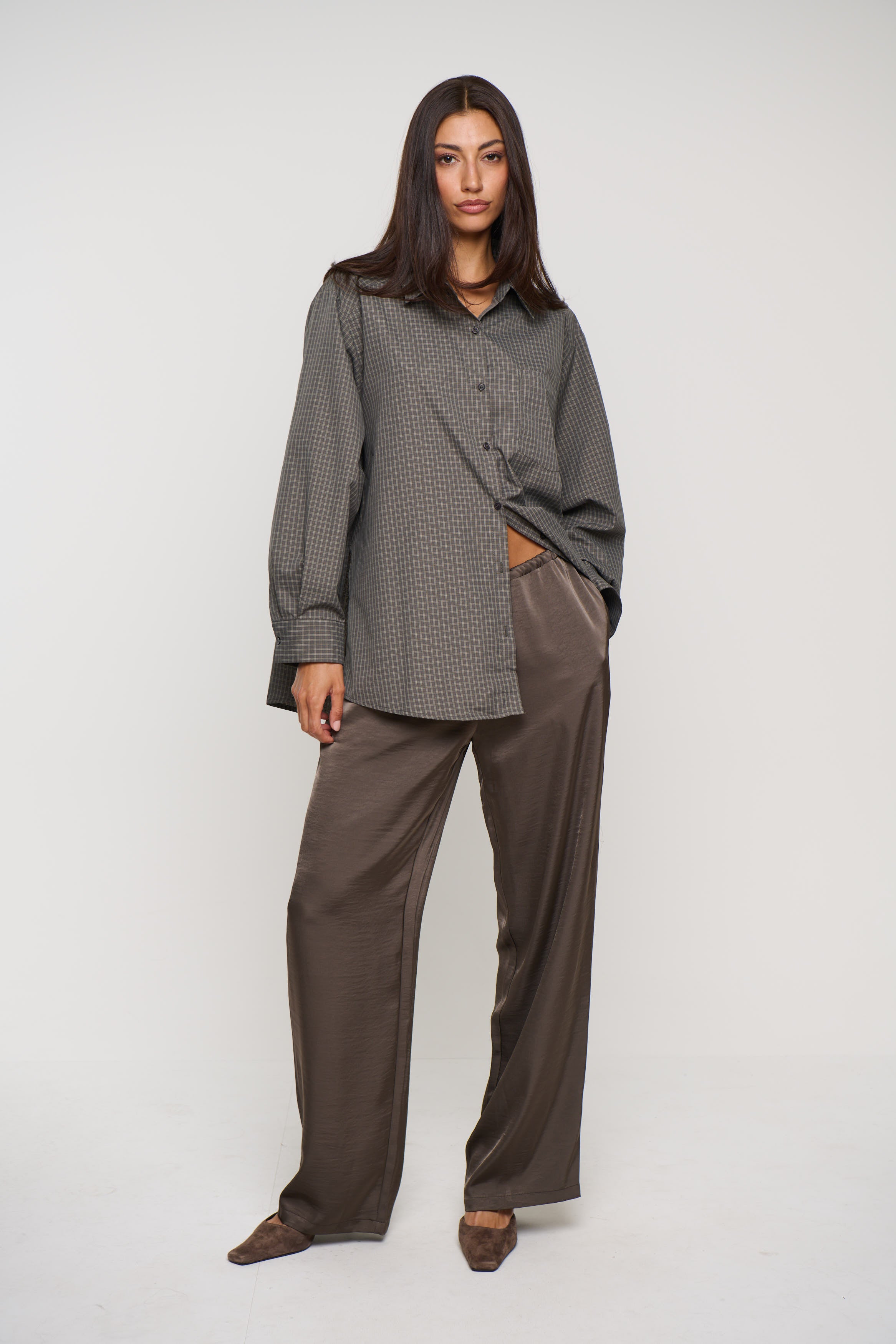 Summer Check Shirt Grey