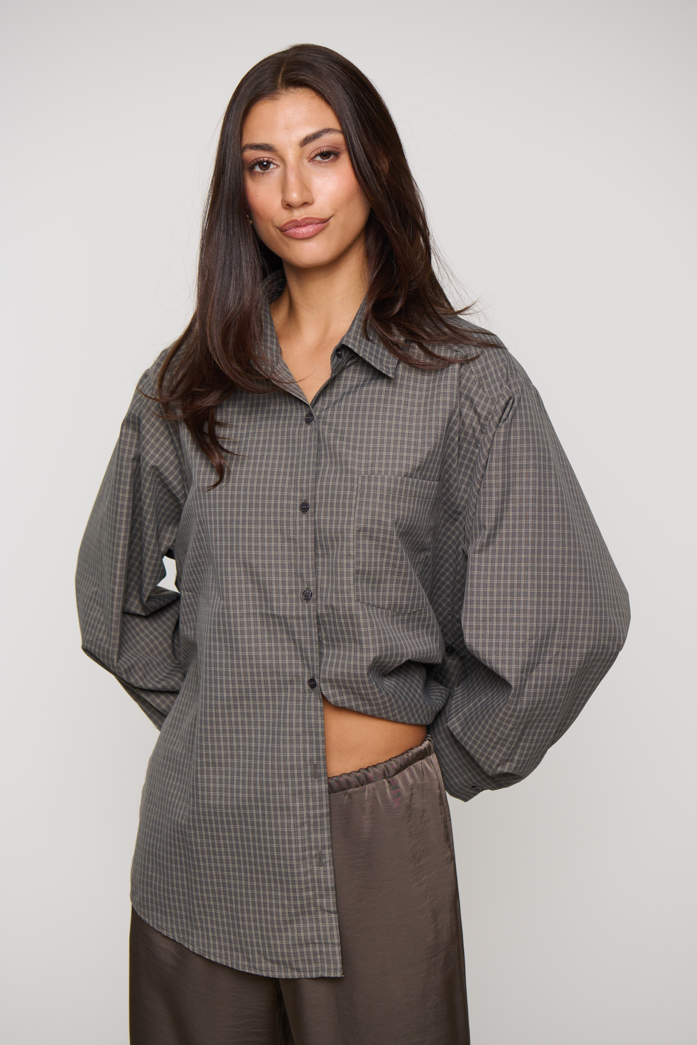 Summer Check Shirt Grey