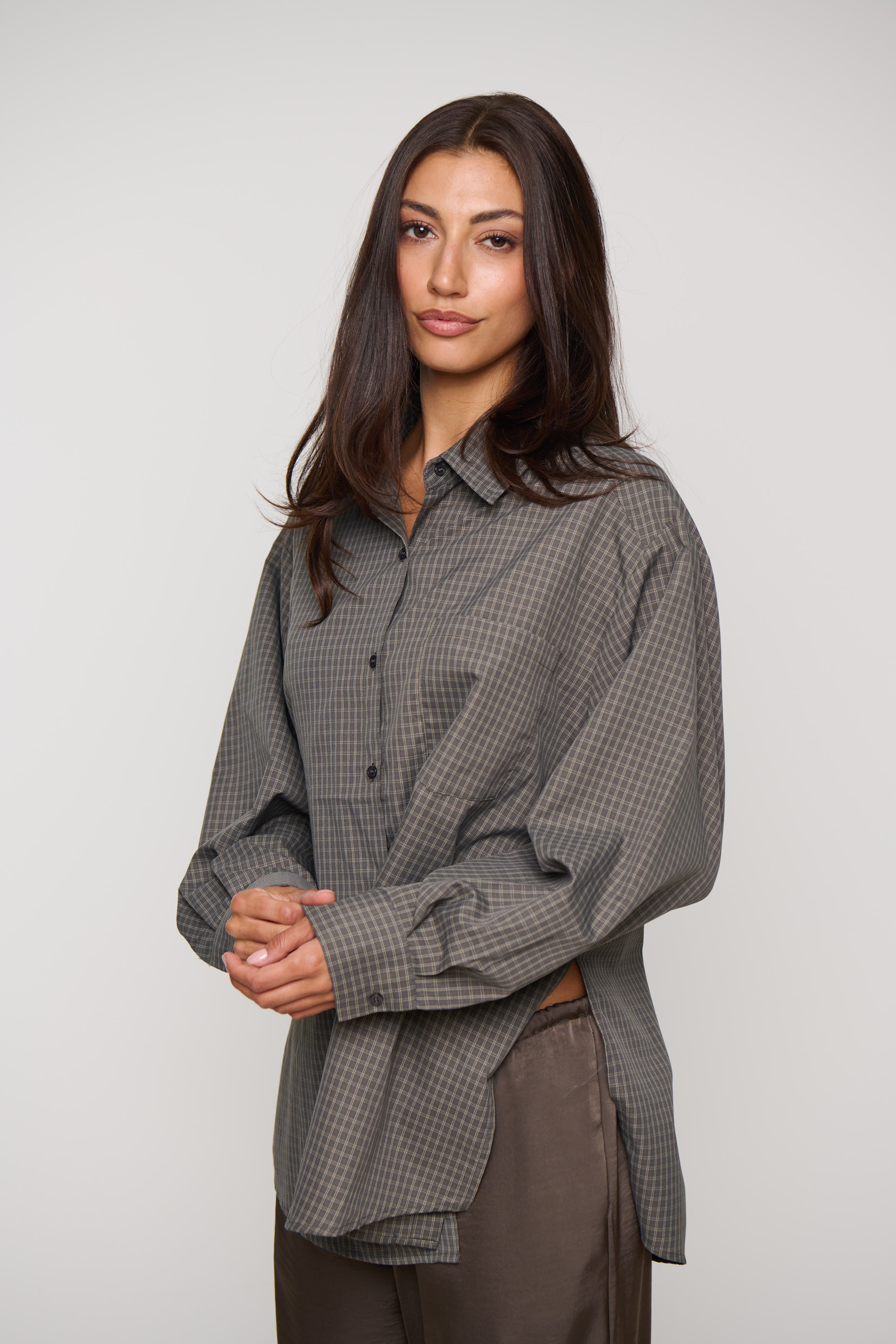 Summer Check Shirt Grey
