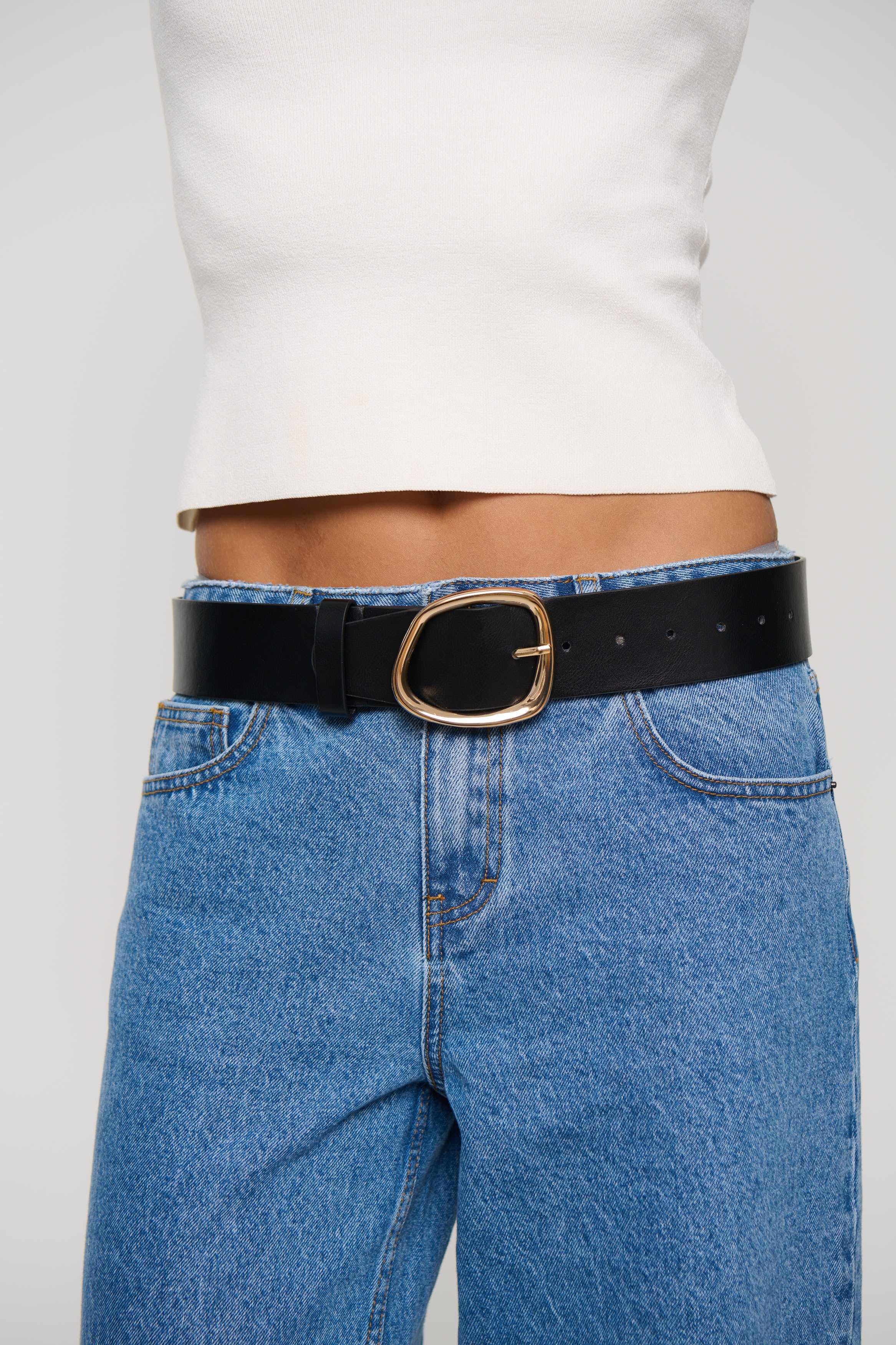 Gabriella Belt Black/Gold