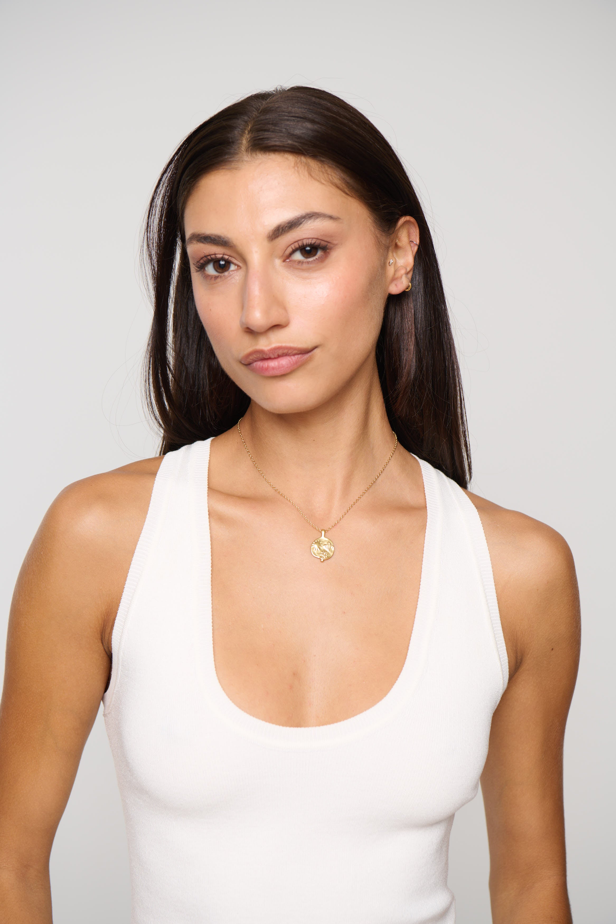 Oceana Coin Necklace Gold