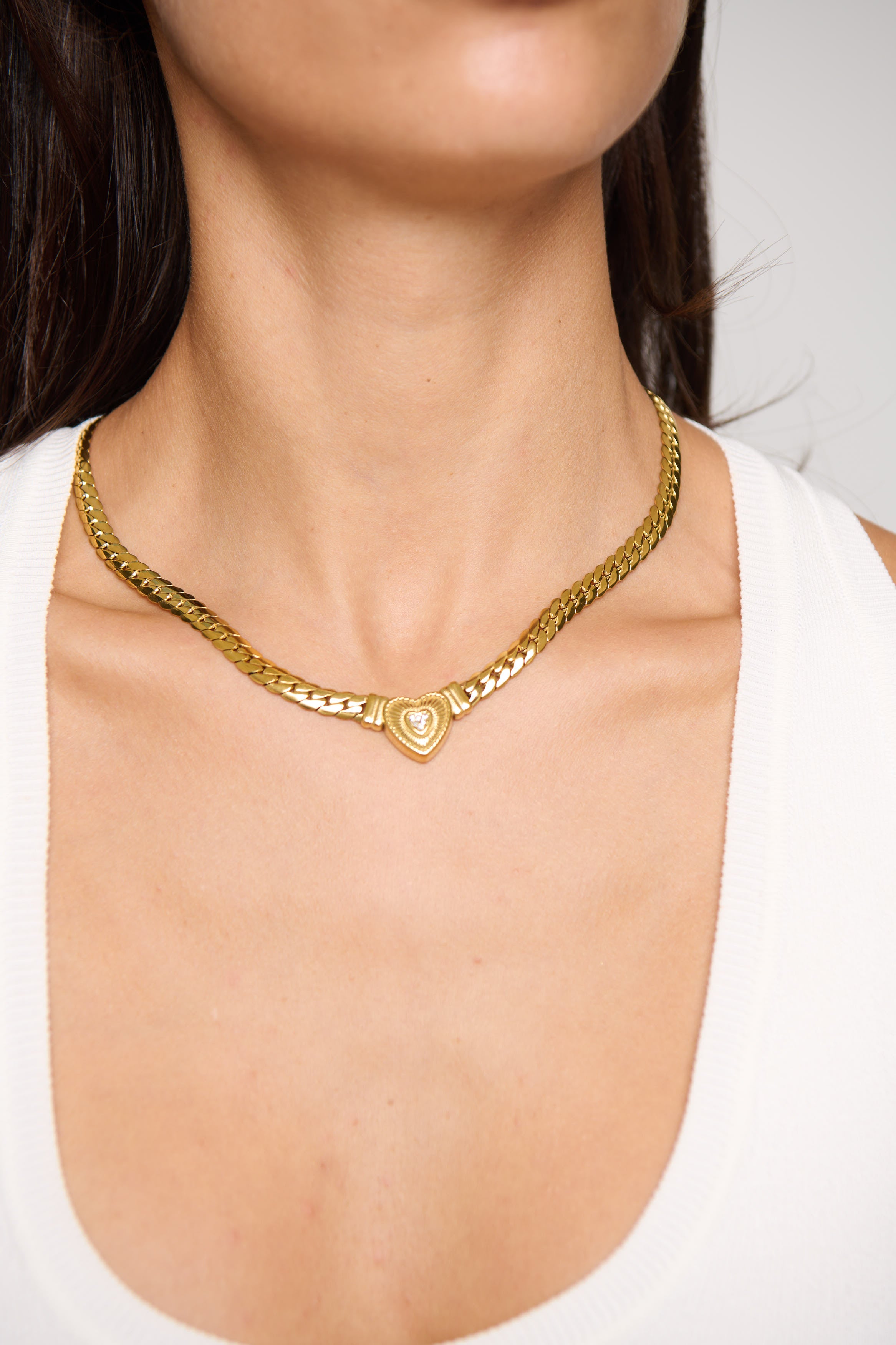Amor Statement Chain Gold
