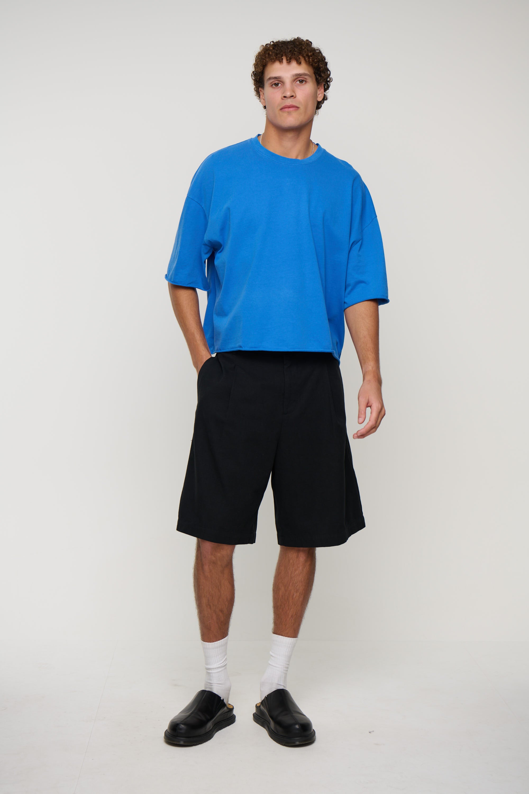 Raw 200G Cotton Box Tee Royal