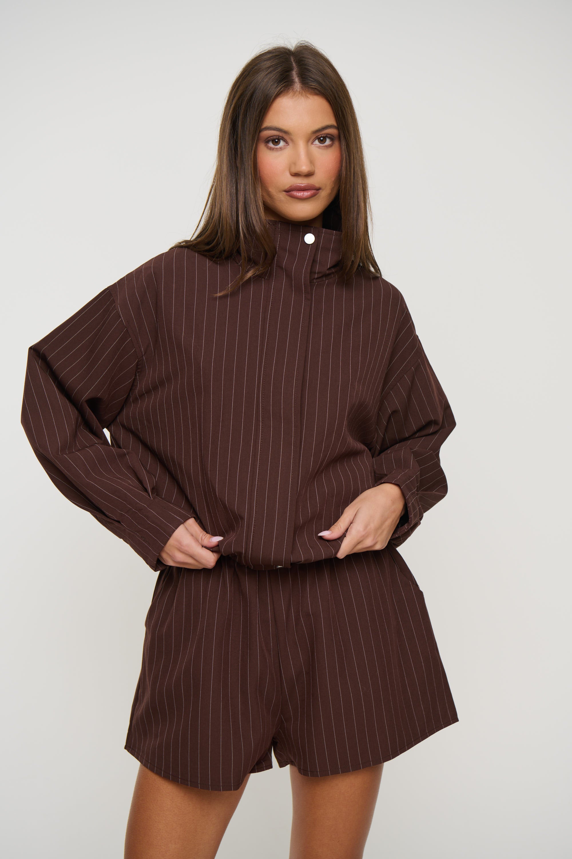 Elena Set Pinstripe
