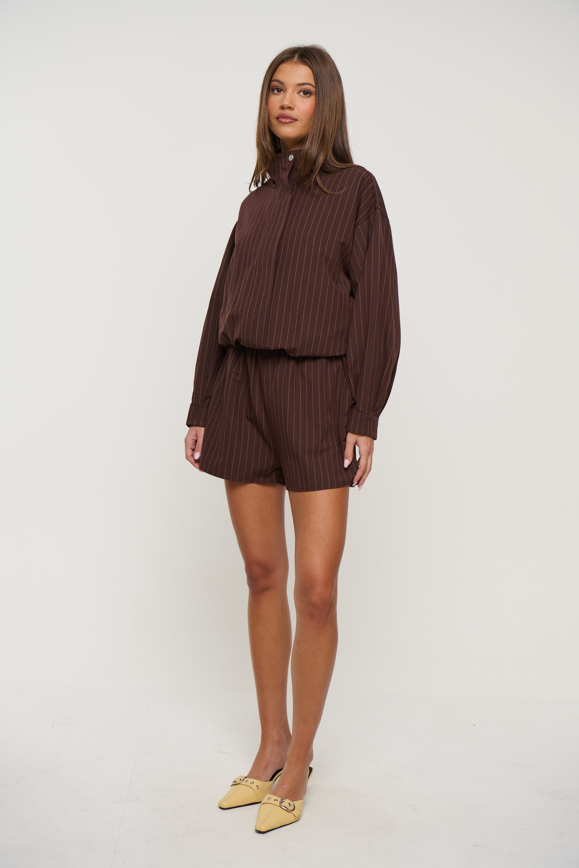 Elena Set Pinstripe