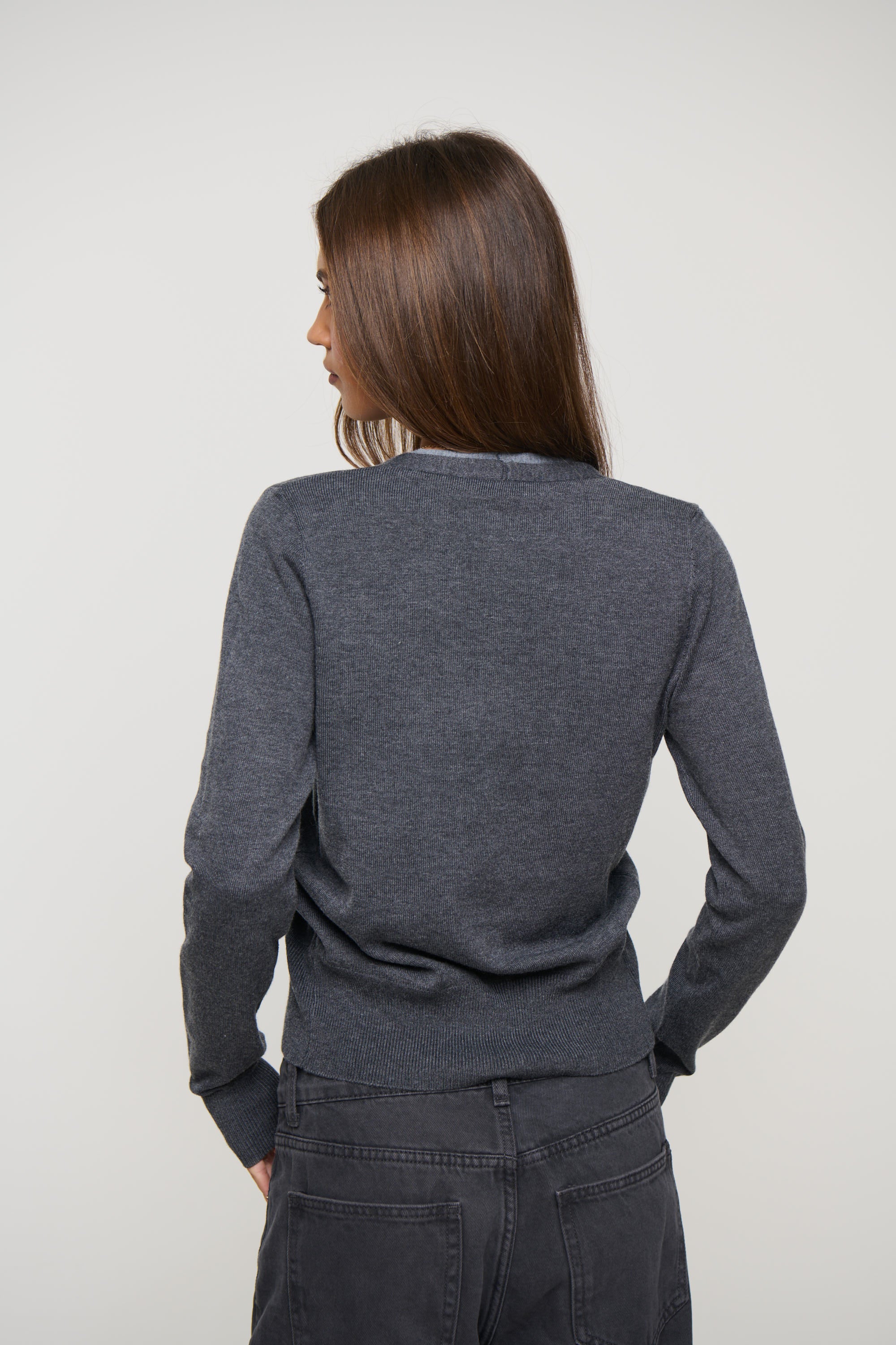 Shadow Cardigan Dark Grey