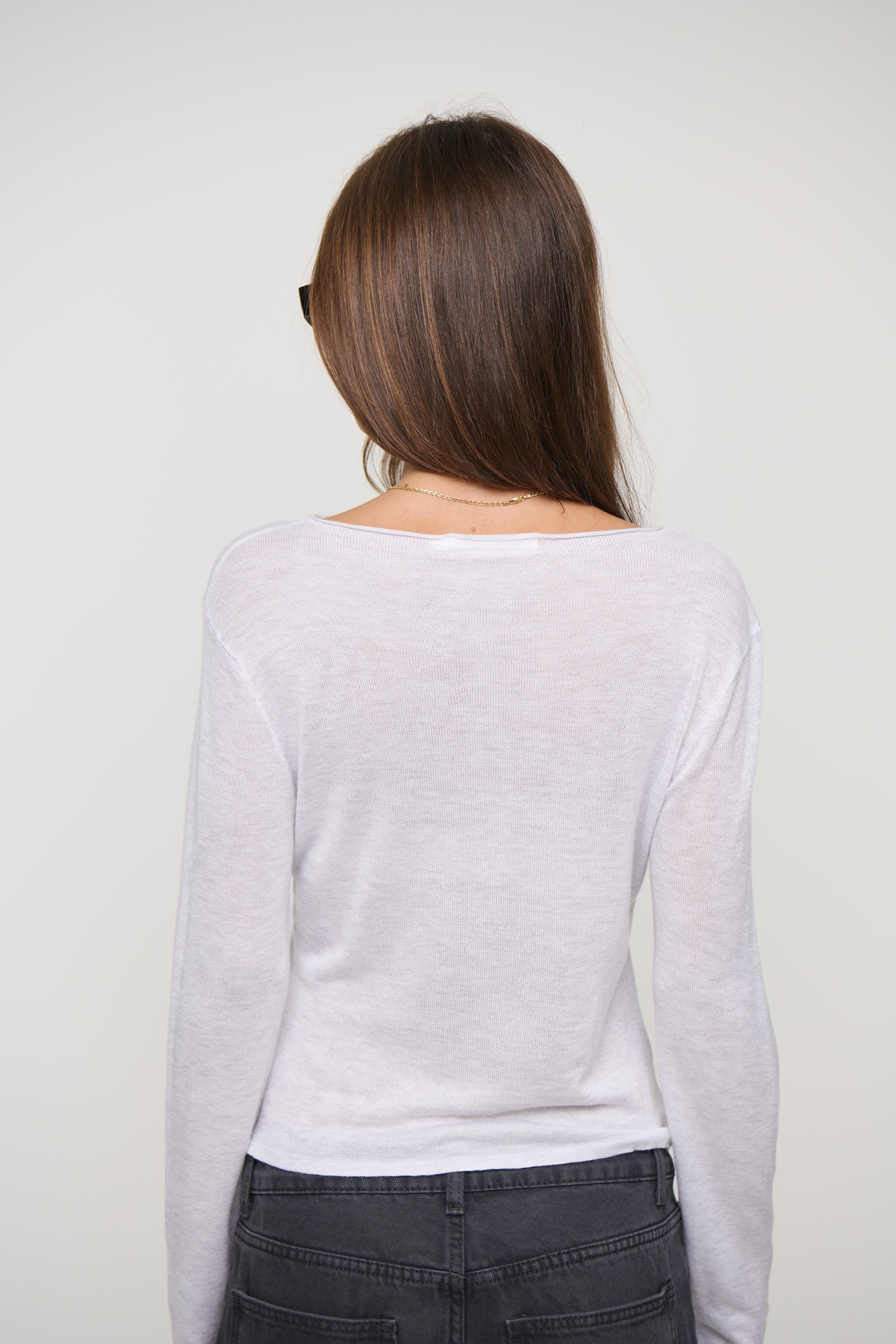 Natalia Long Sleeve White