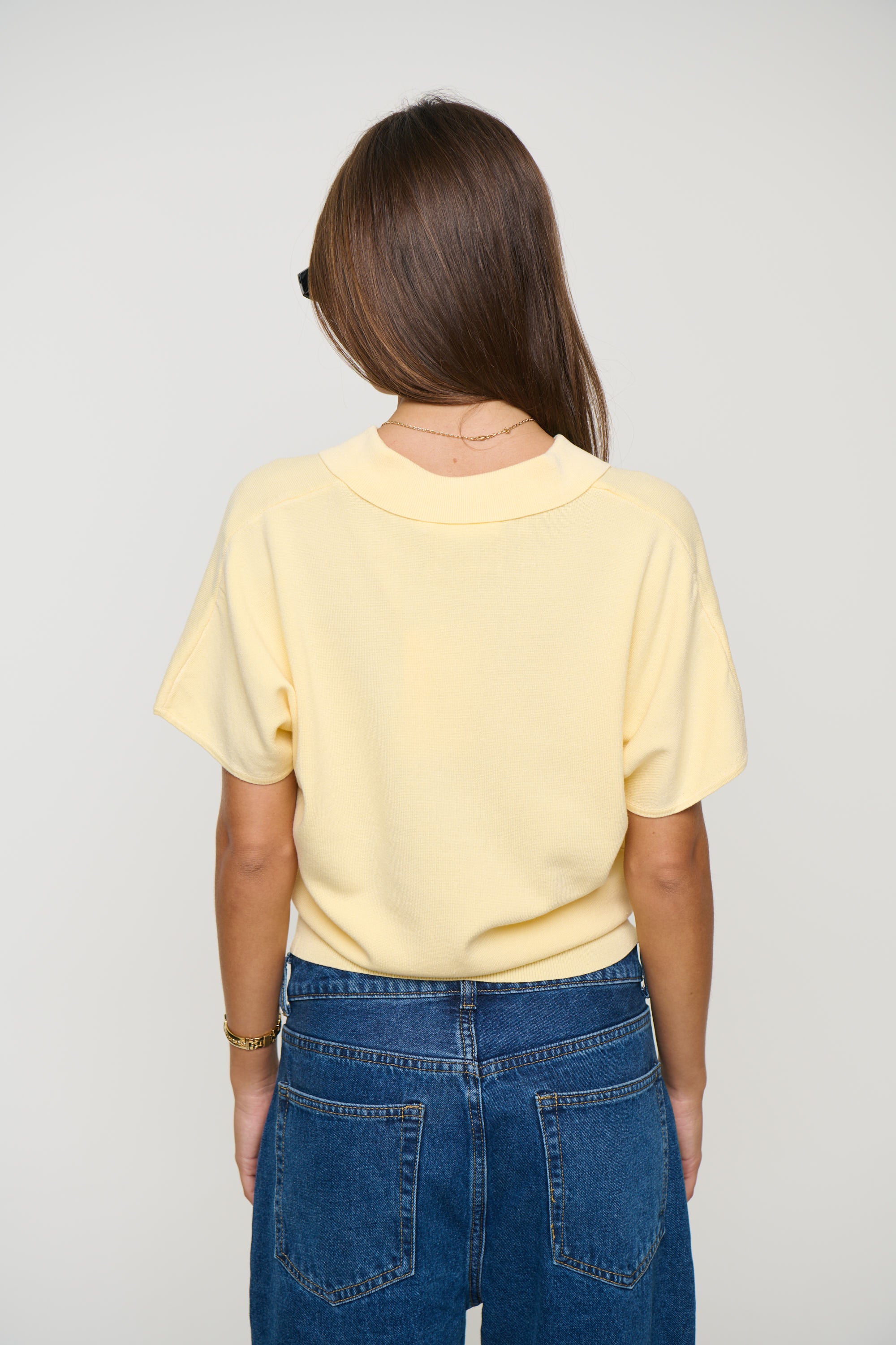 Tiggy Polo Knit Lemon