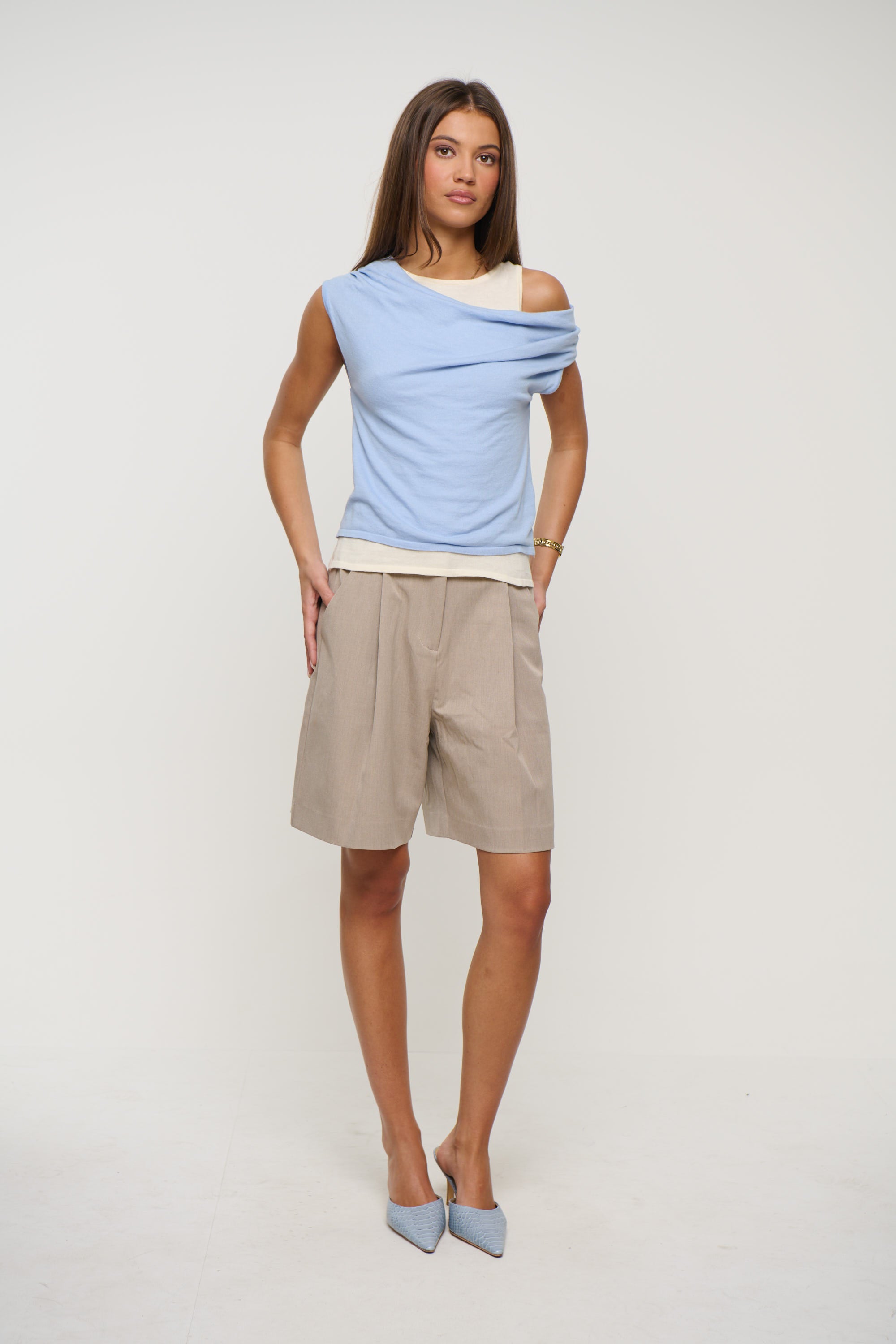 Nylah Knit Top Sky