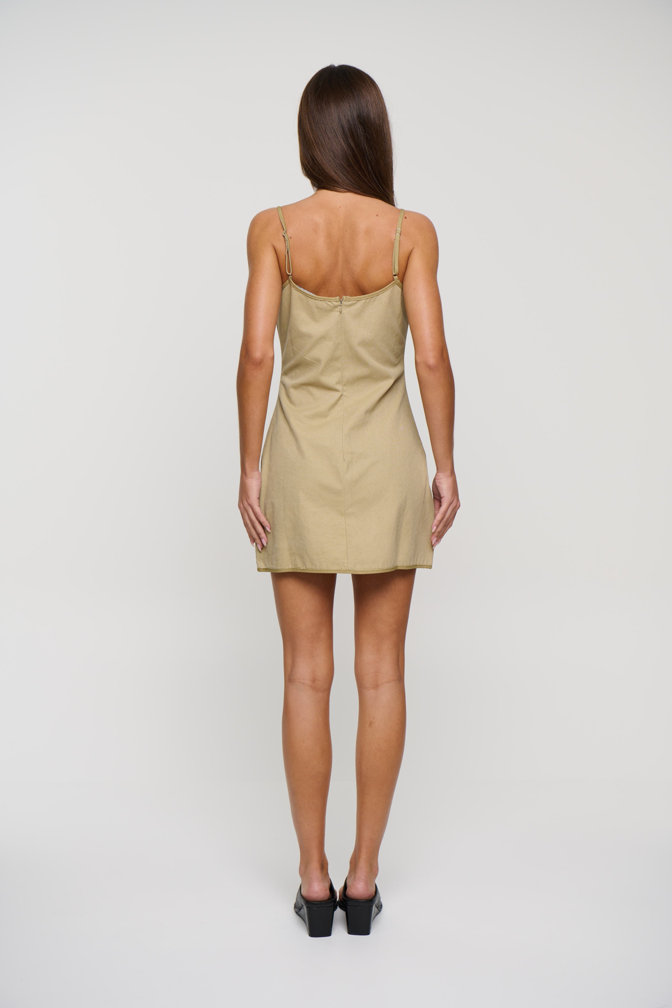 Voyage Mini Dress Tan
