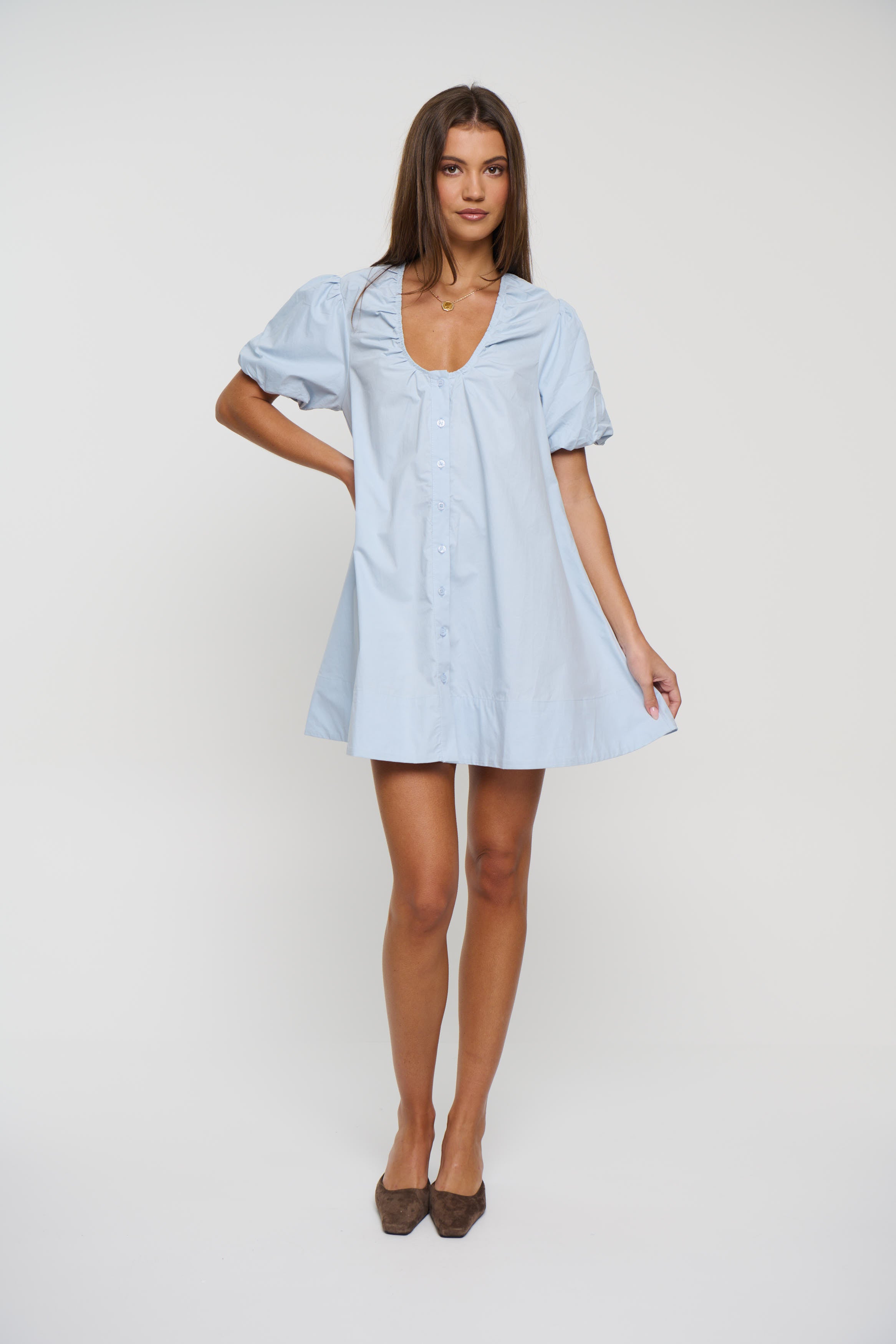 Oaks Mini Dress Sky