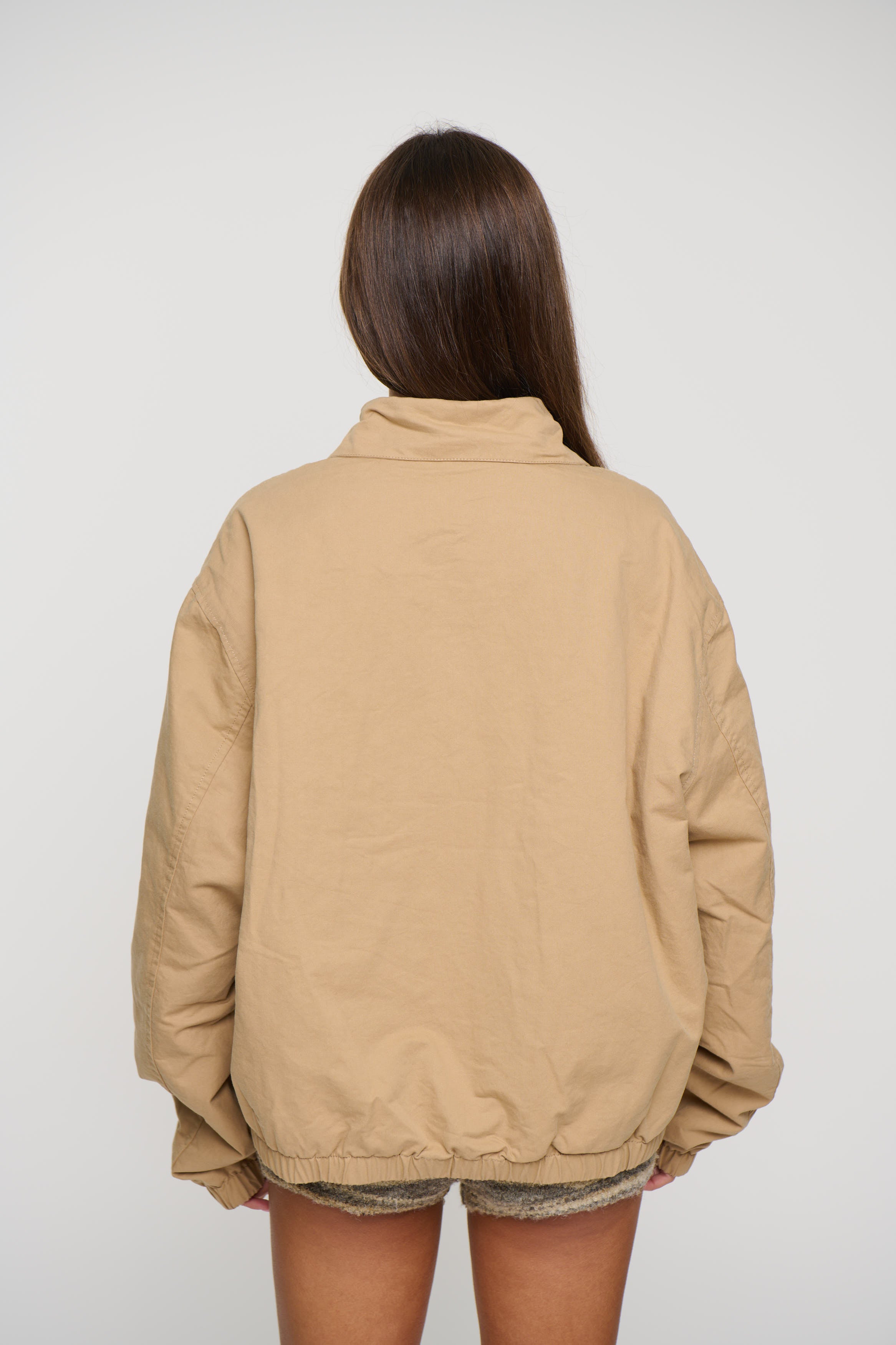 Unisex Charlie Soft Cotton Bomber Sand
