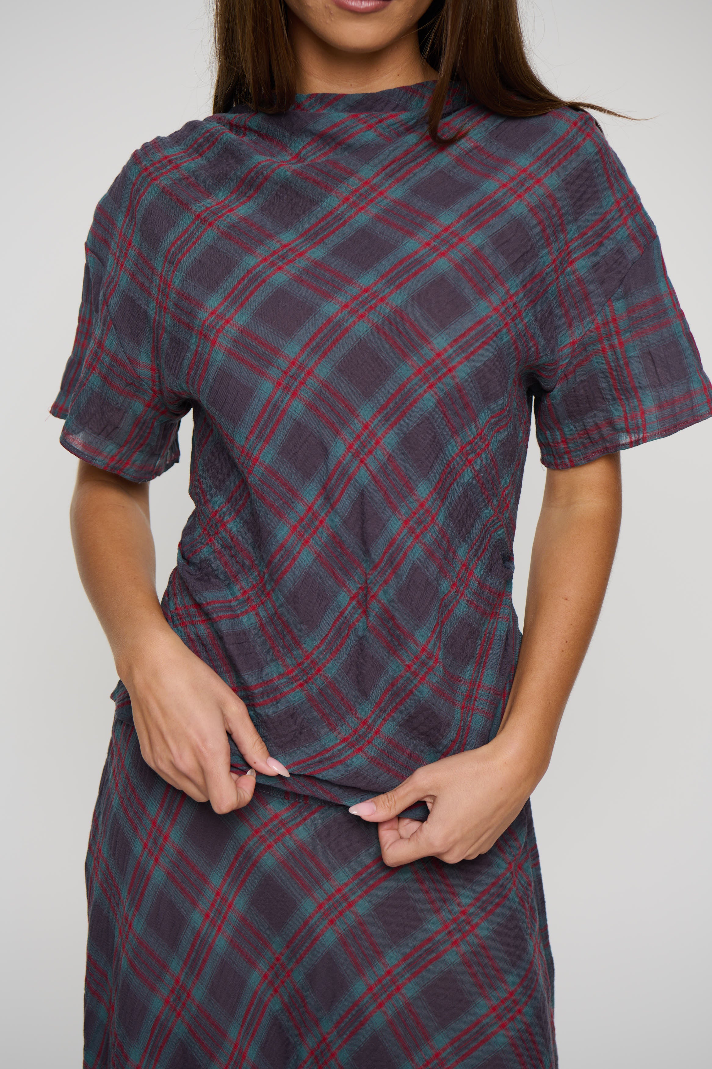 Halcyon Top Jade Plaid