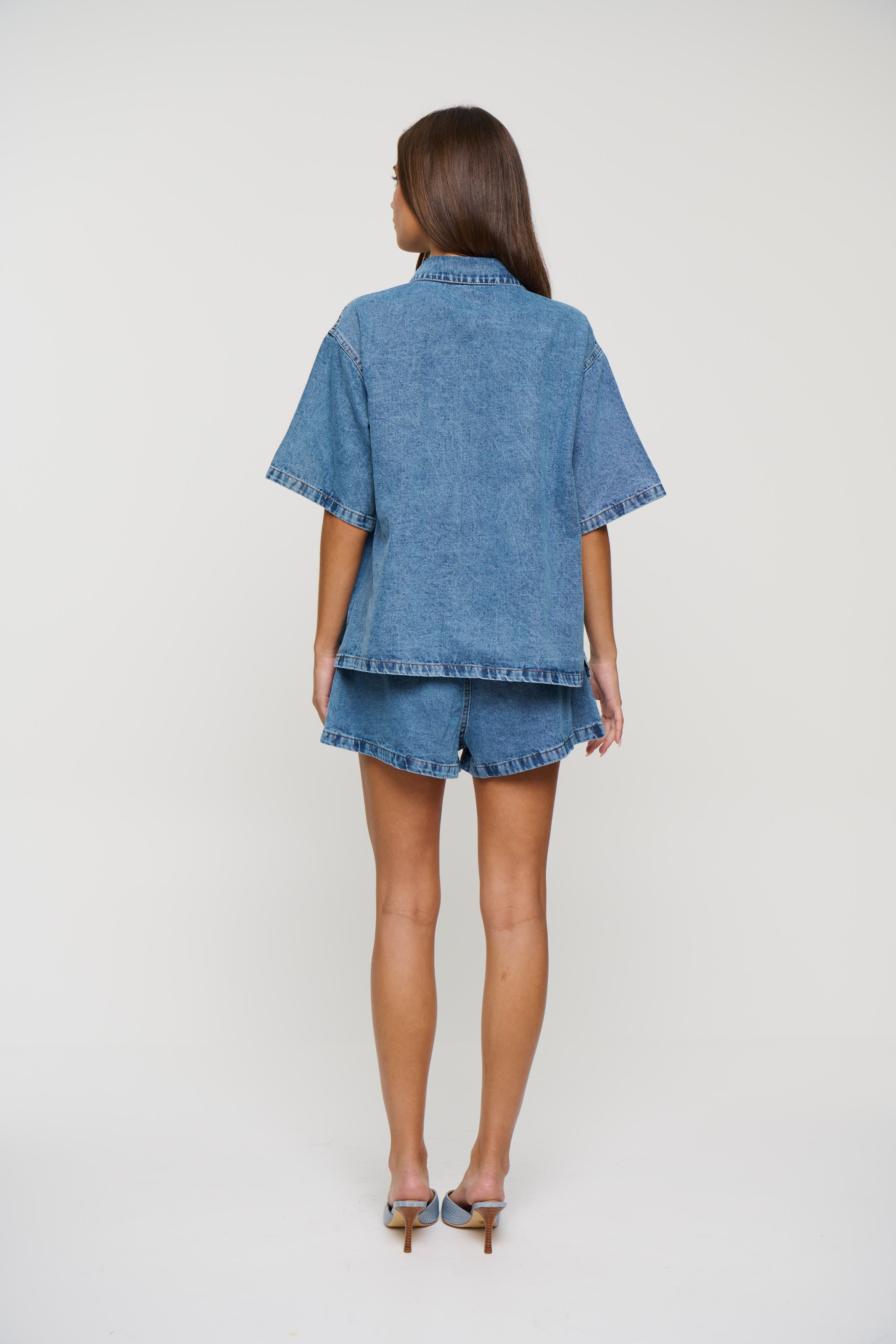 Delaney Denim Set Light Blue