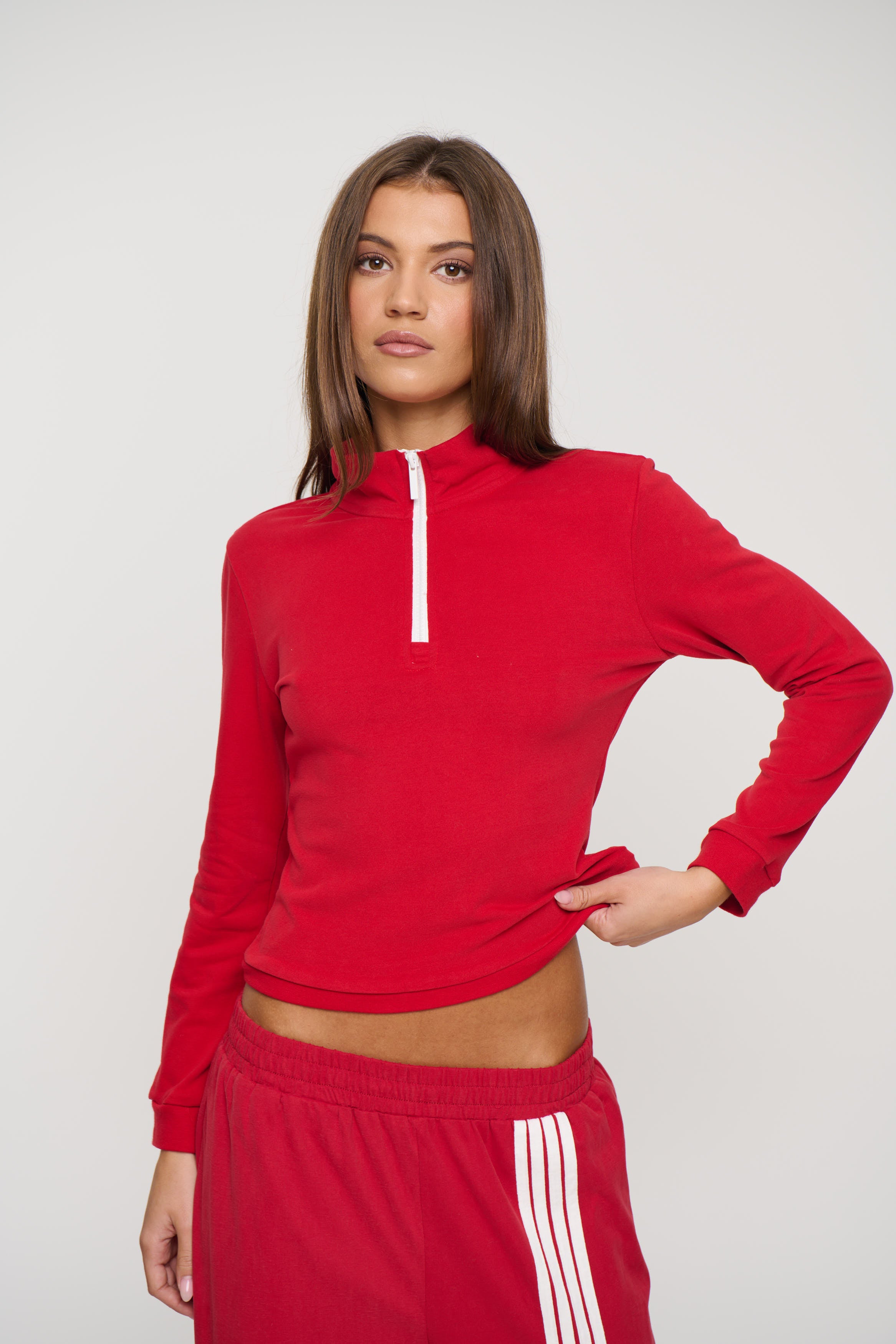 Mile High Long Sleeve Crimson