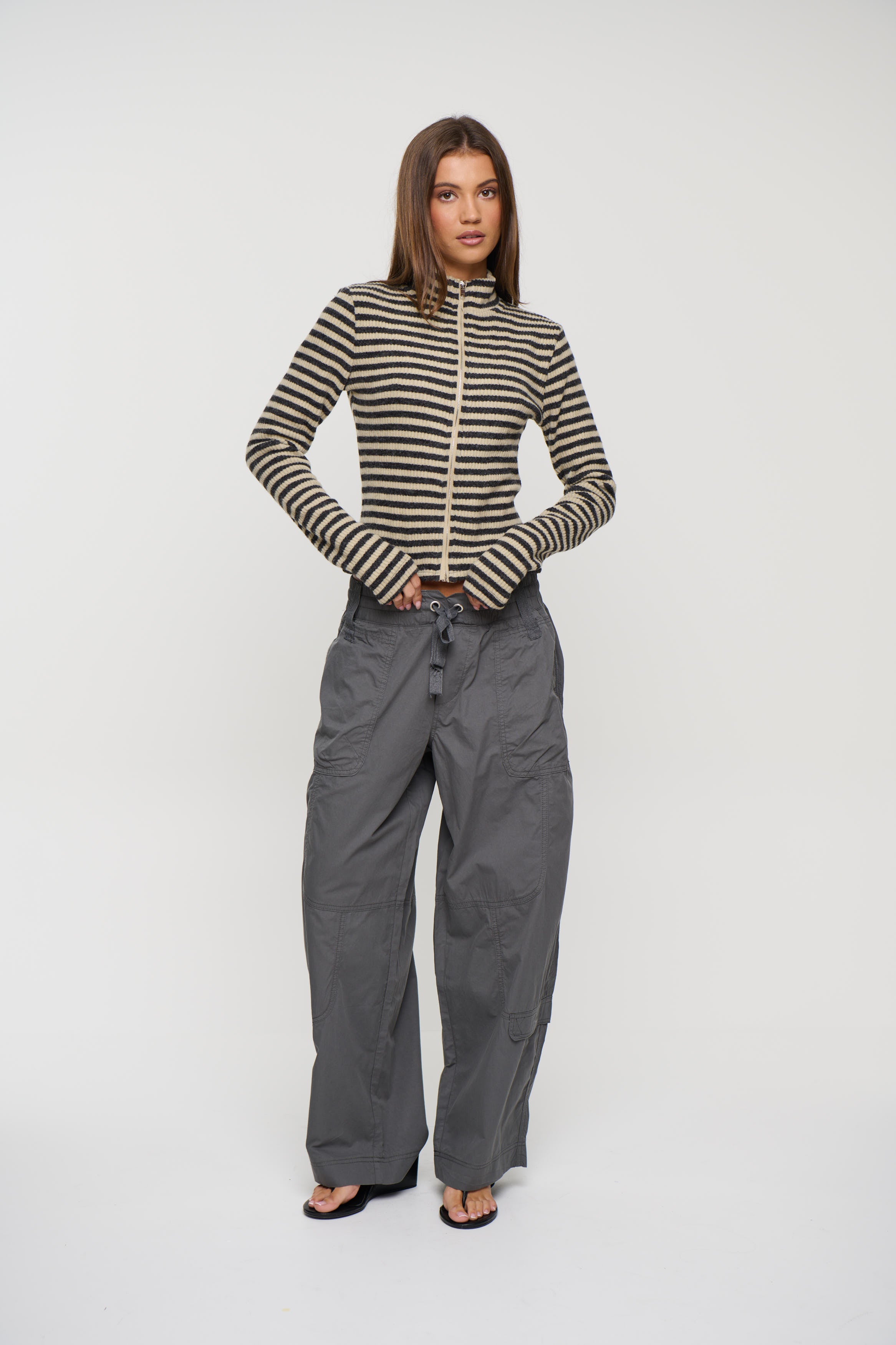 Apex Jacket Slate Stripe