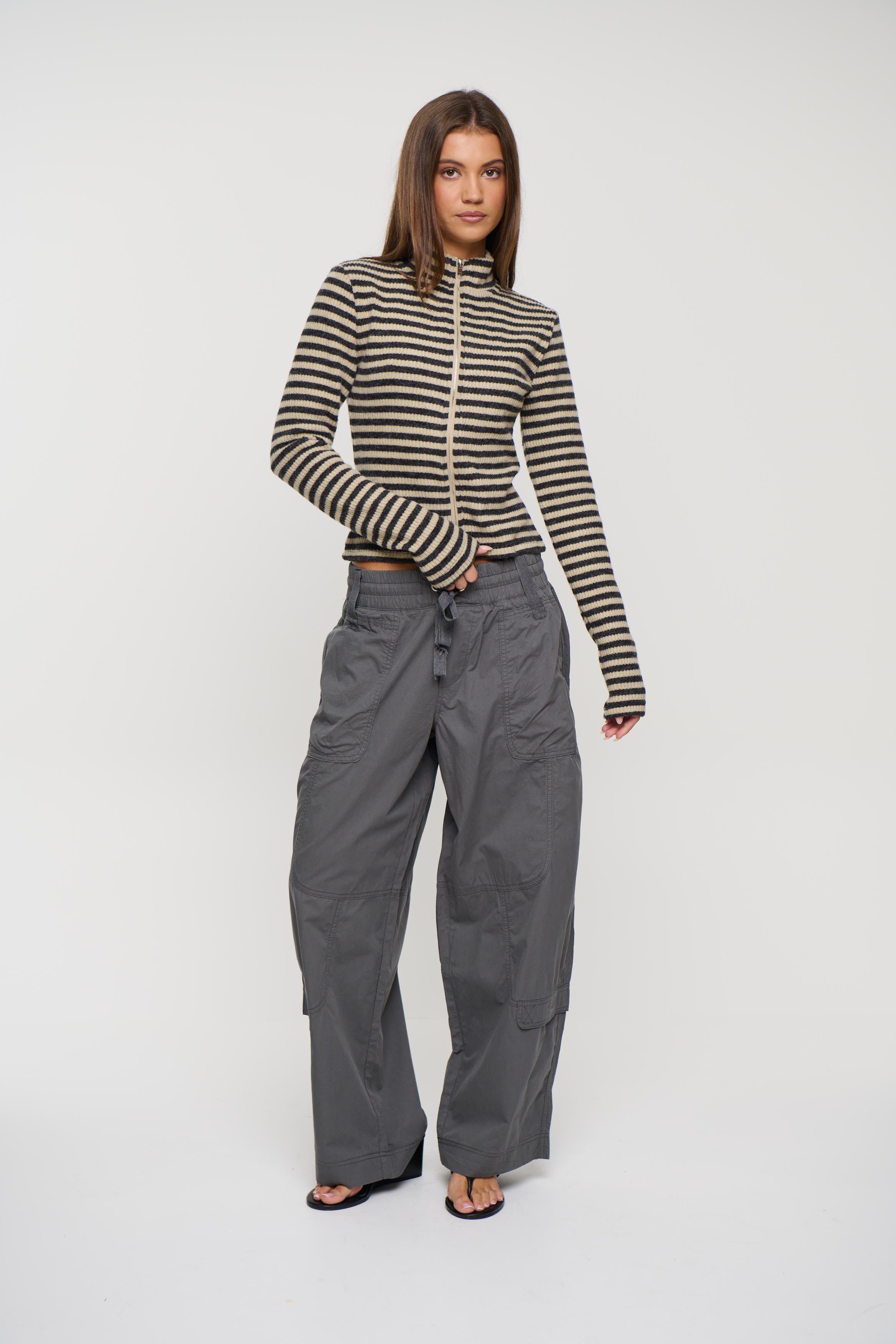 Apex Jacket Slate Stripe