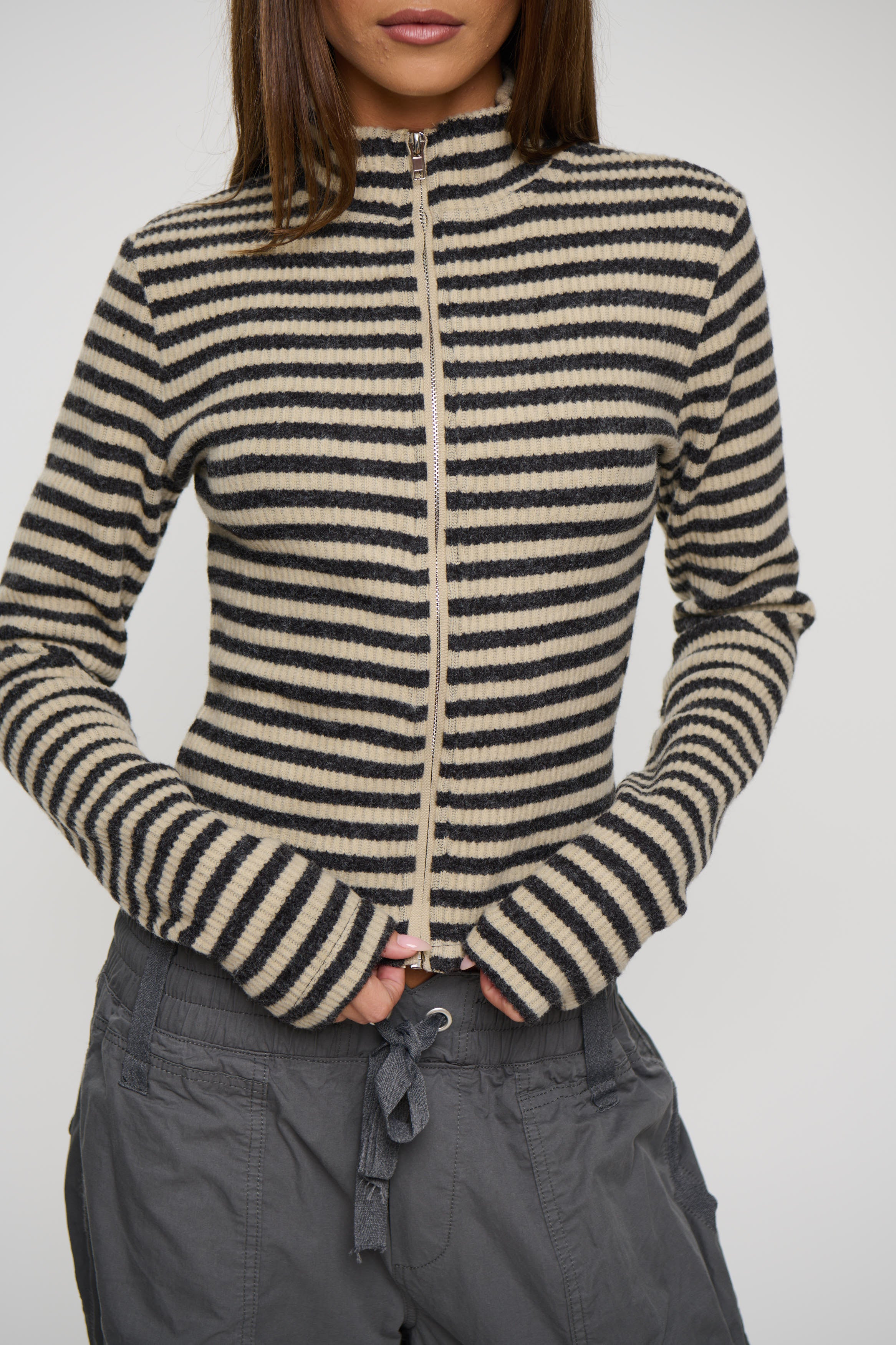 Apex Jacket Slate Stripe