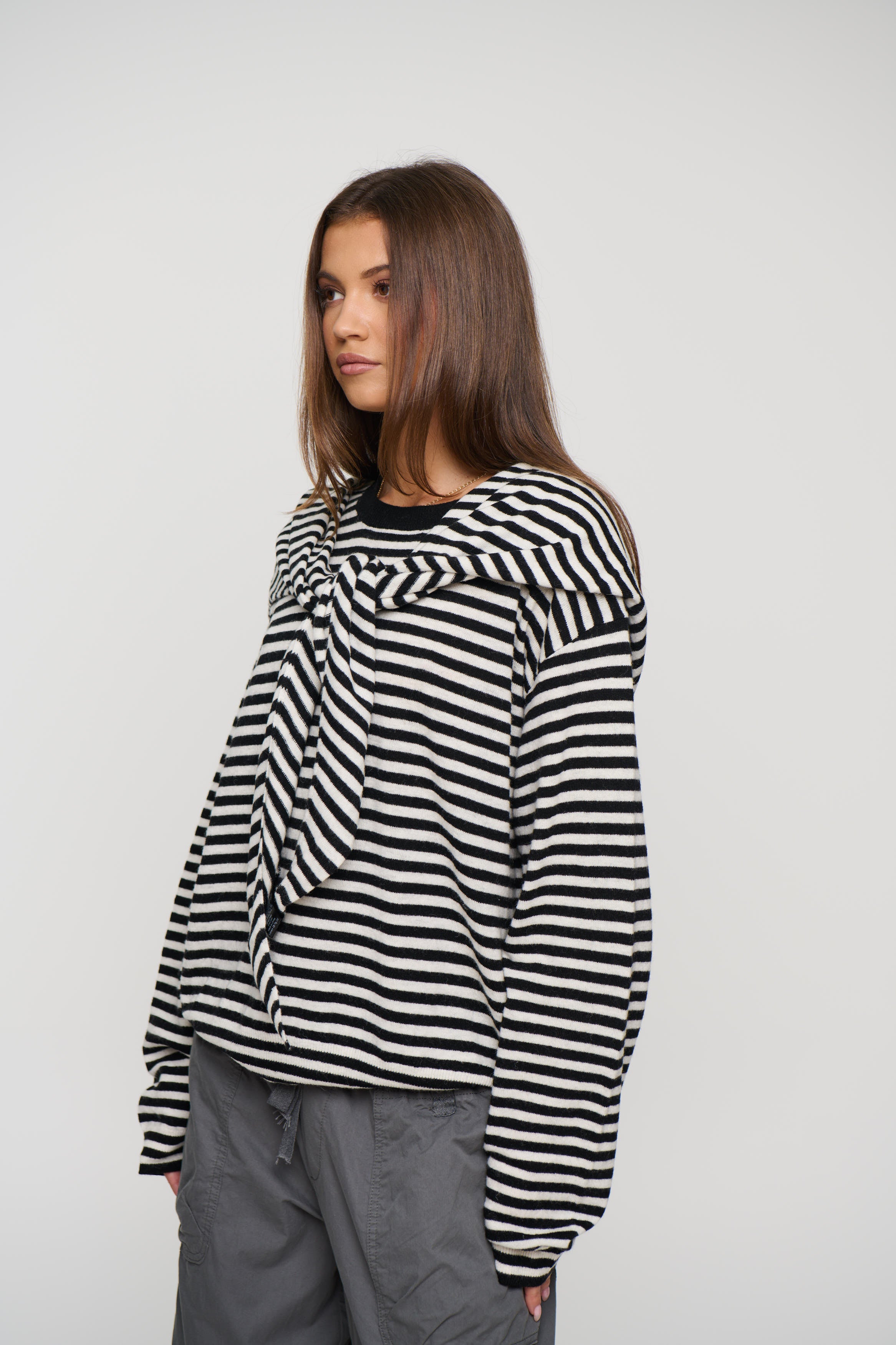 Olsen Knit Onyx Stripe