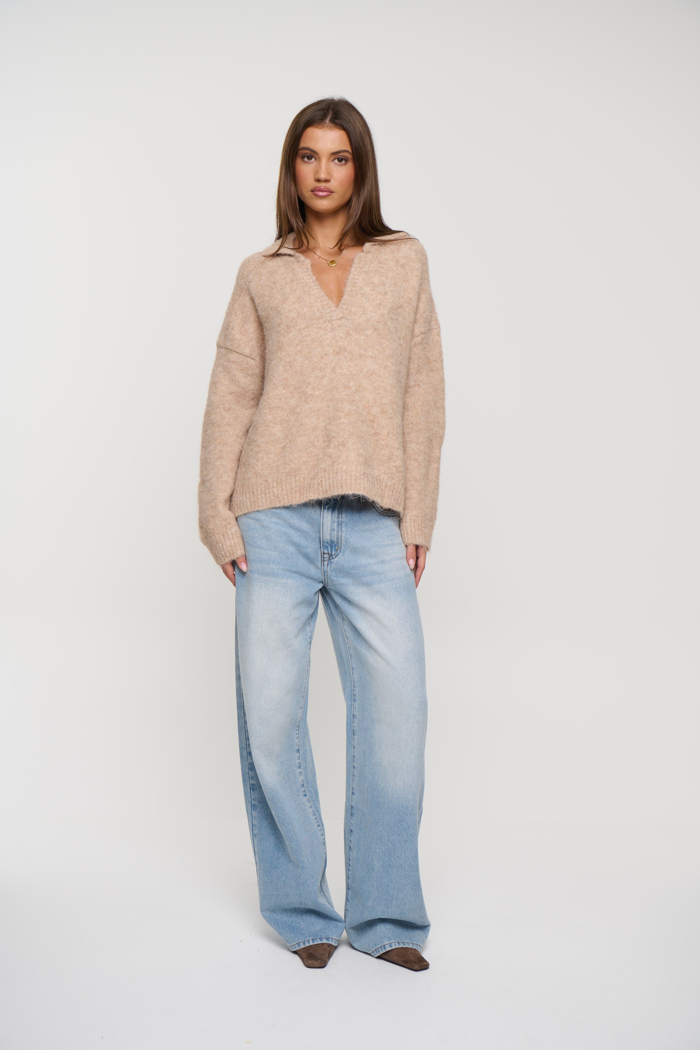 Wren Knit Jumper Cashew