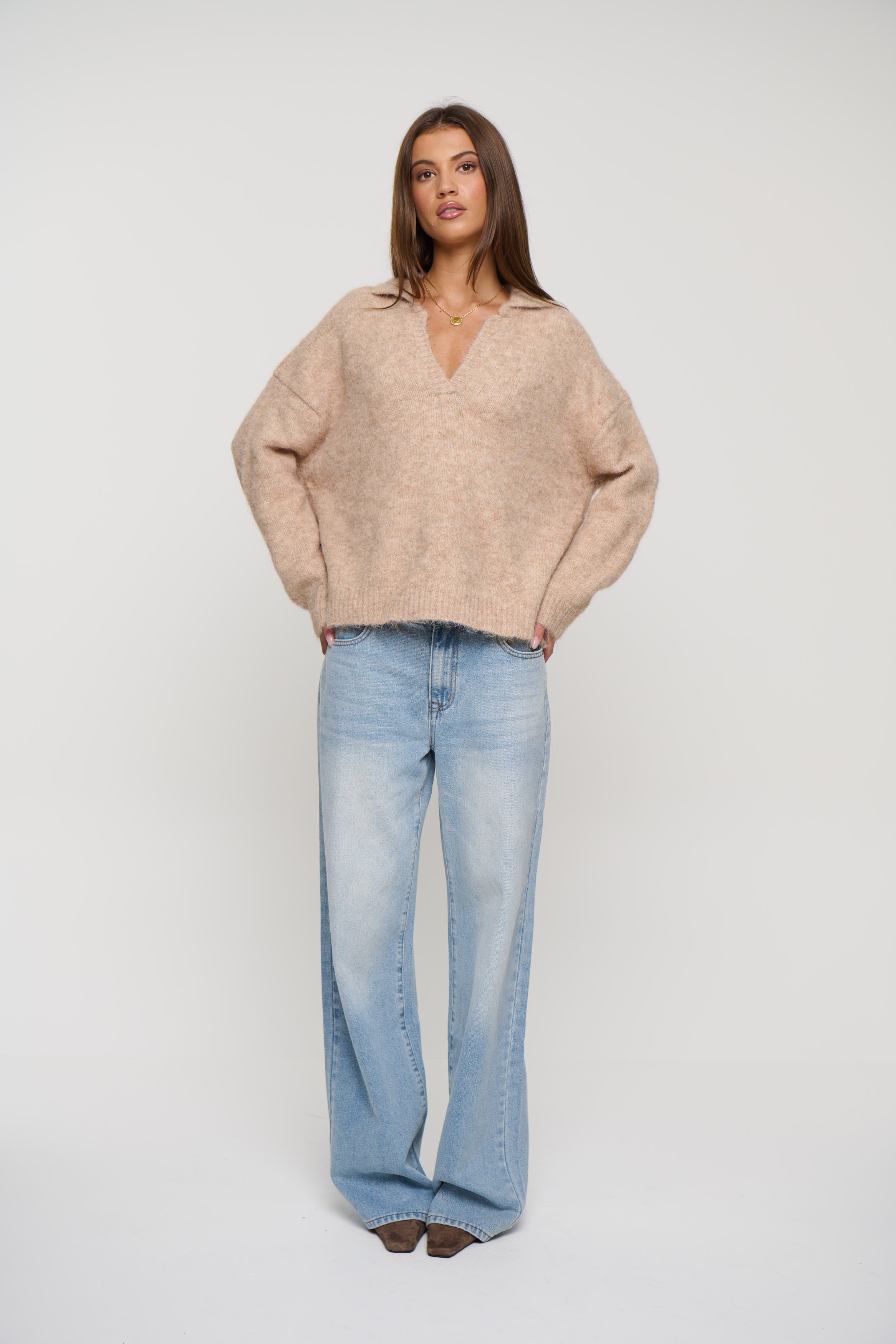 Wren Knit Jumper Cashew