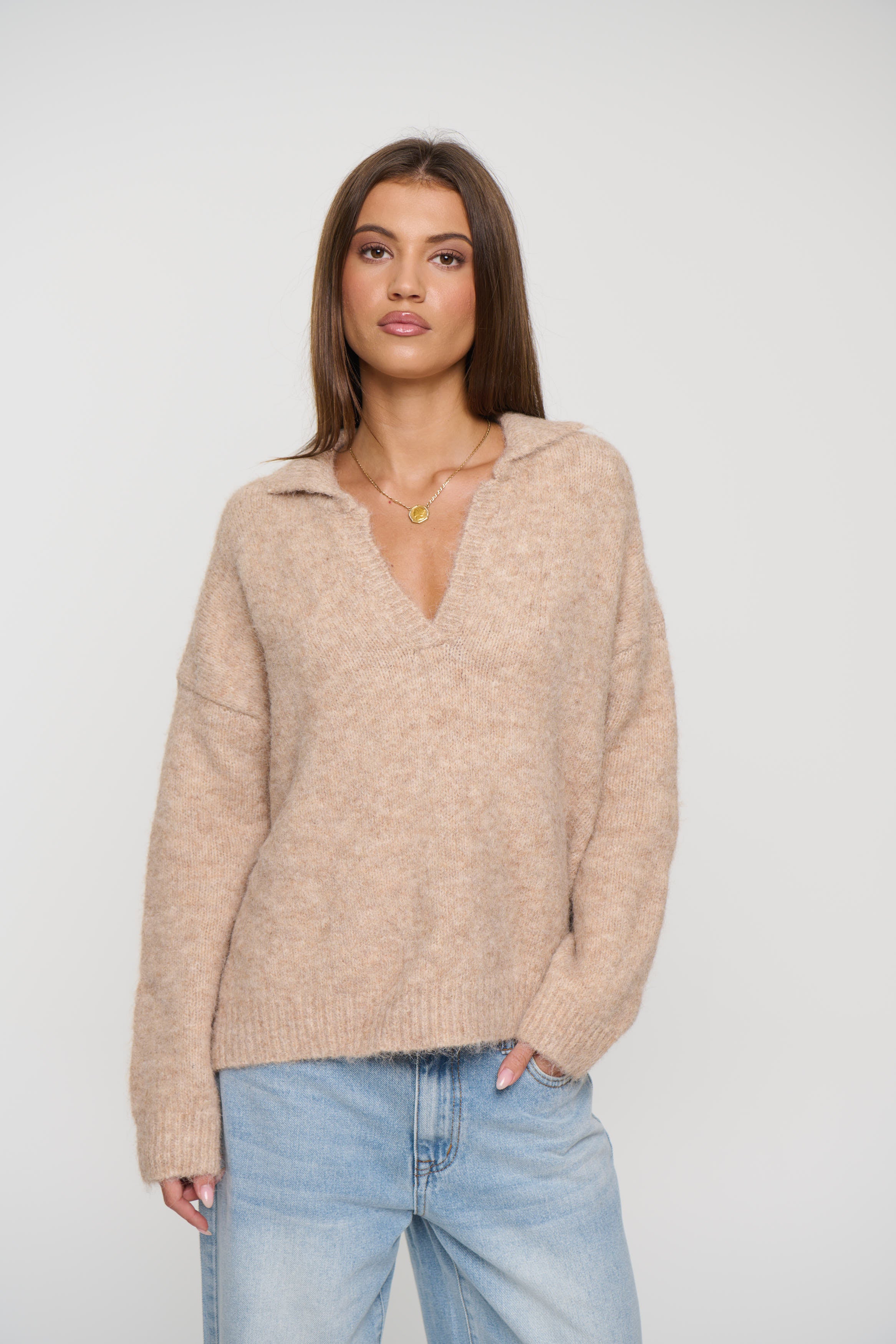 Wren Knit Jumper Cashew