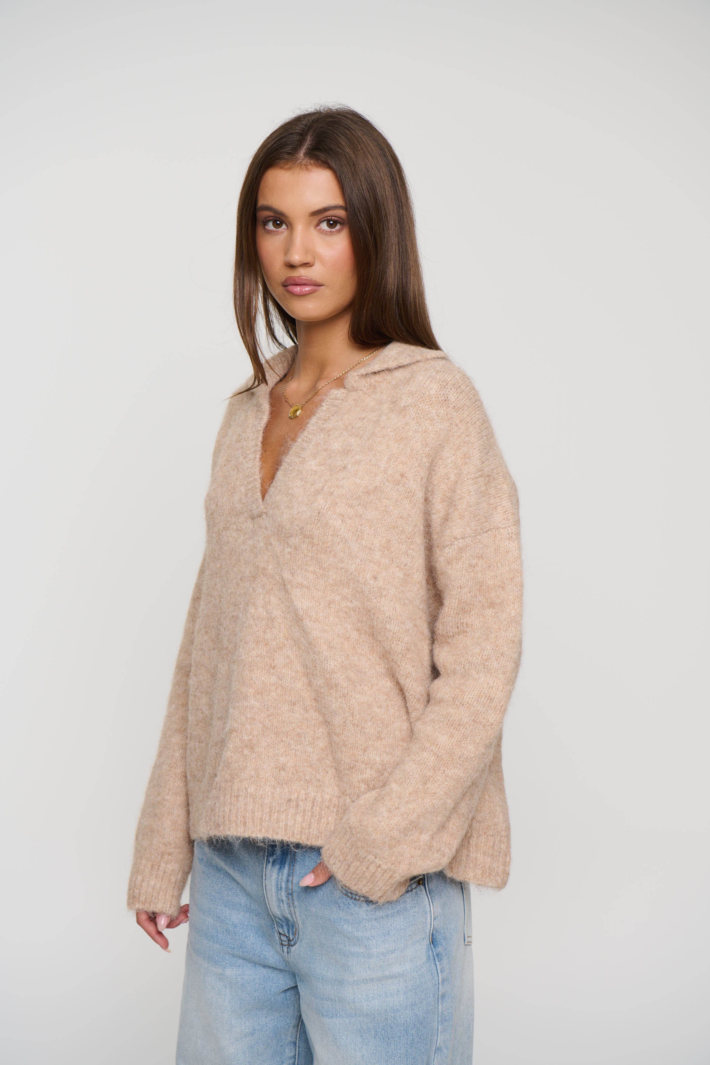 Wren Knit Jumper Cashew