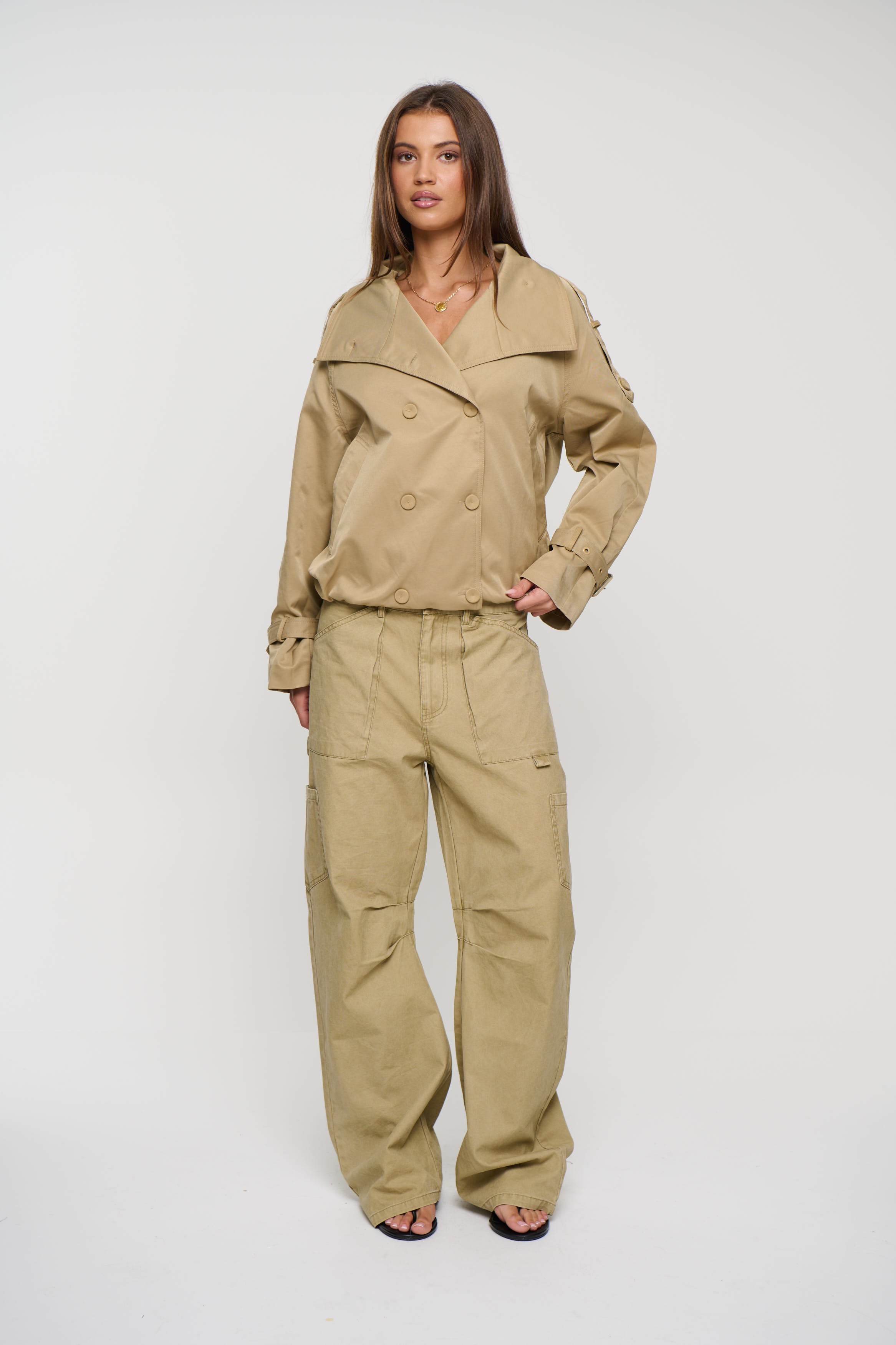 Goldie Trench Beige