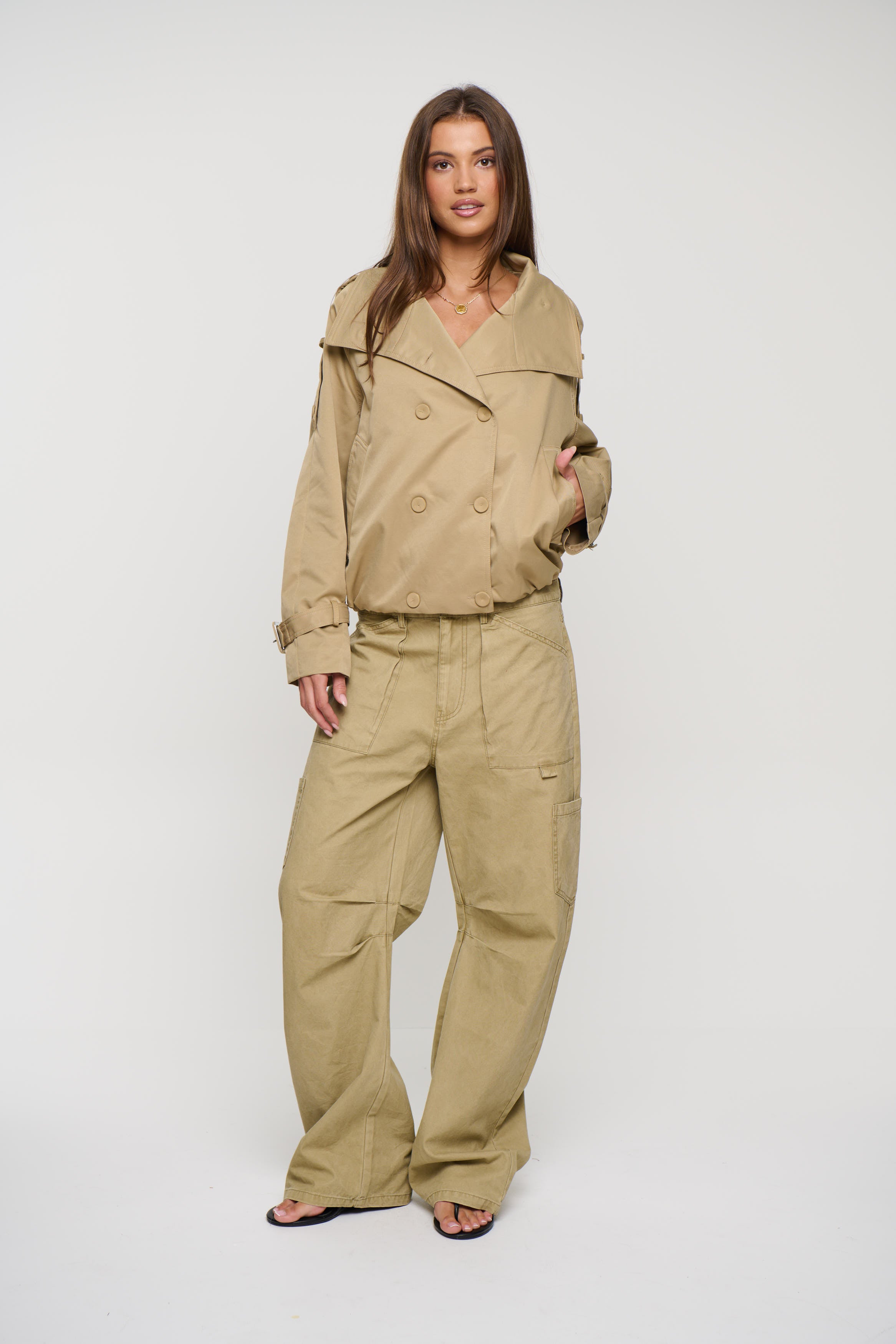Goldie Trench Beige