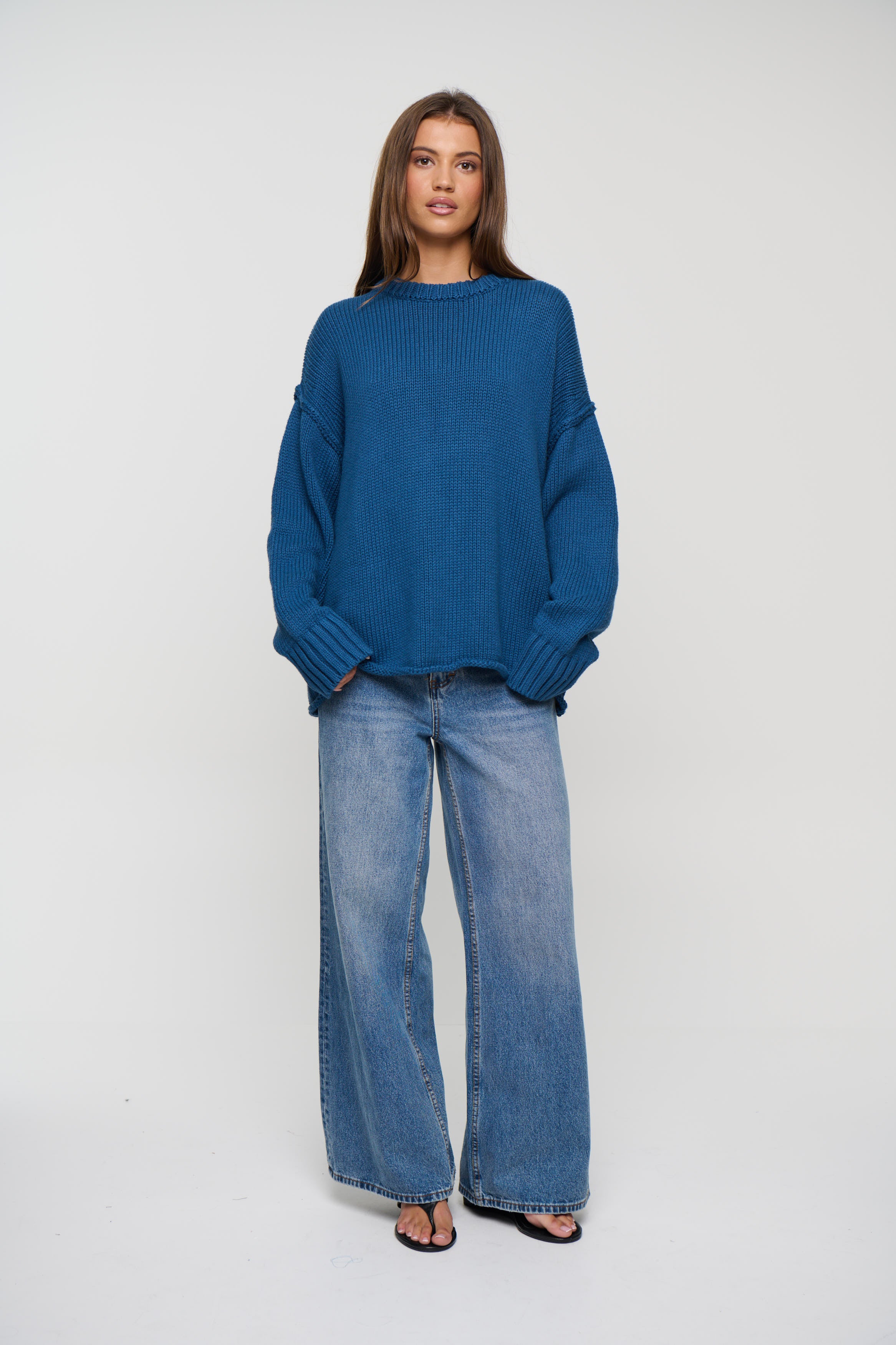 Nikova Knit Jumper Ocean