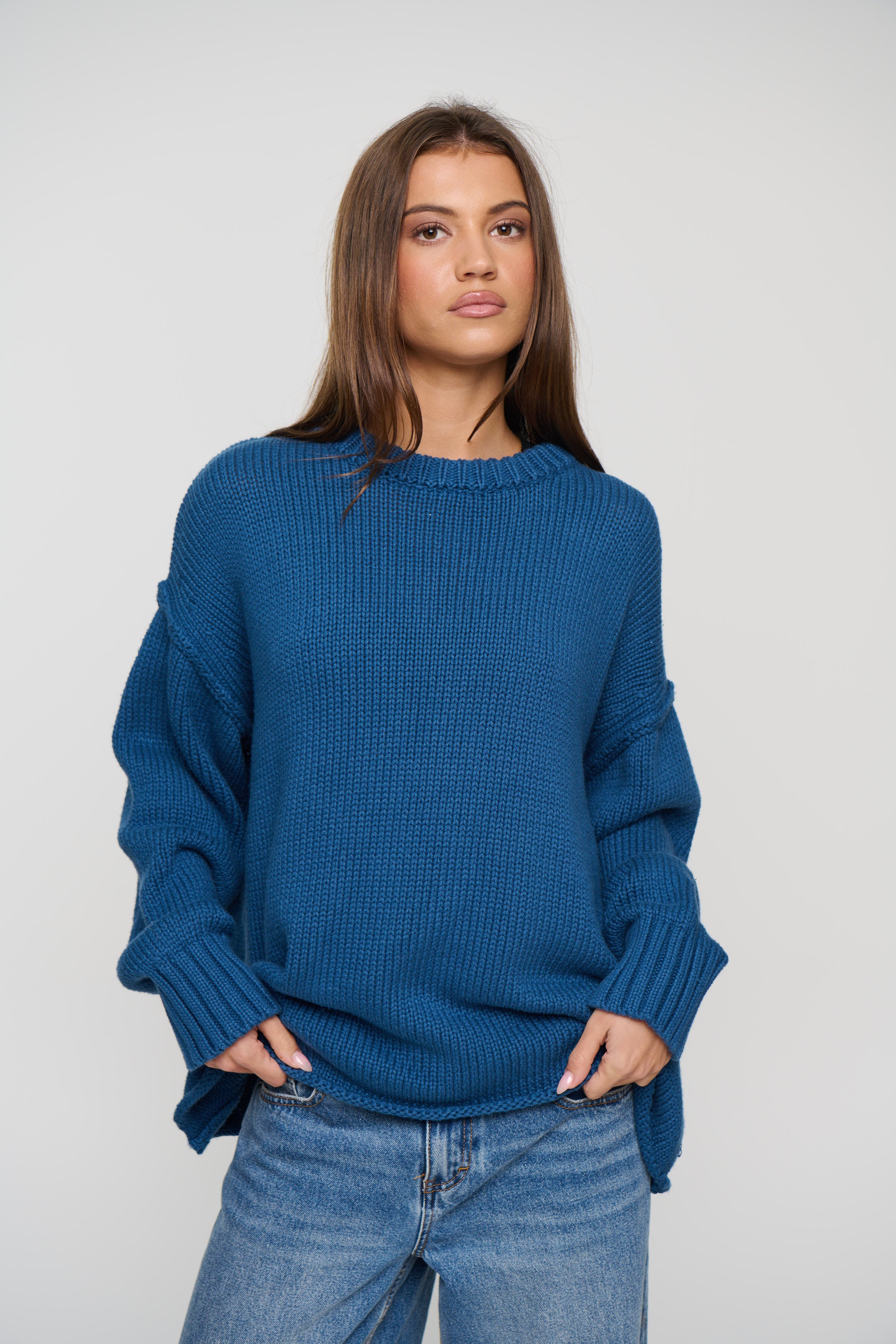 Nikova Knit Jumper Ocean
