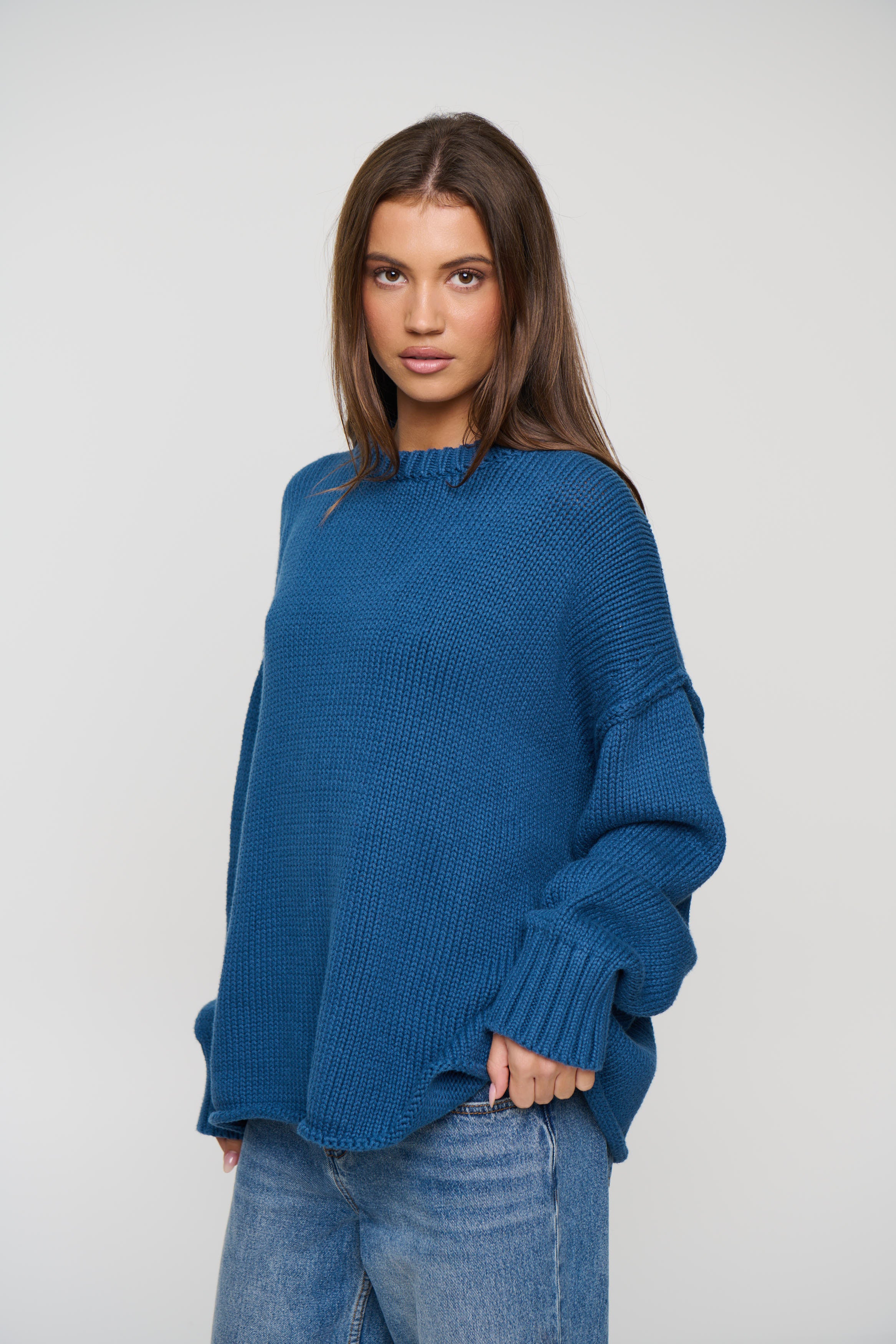 Nikova Knit Jumper Ocean