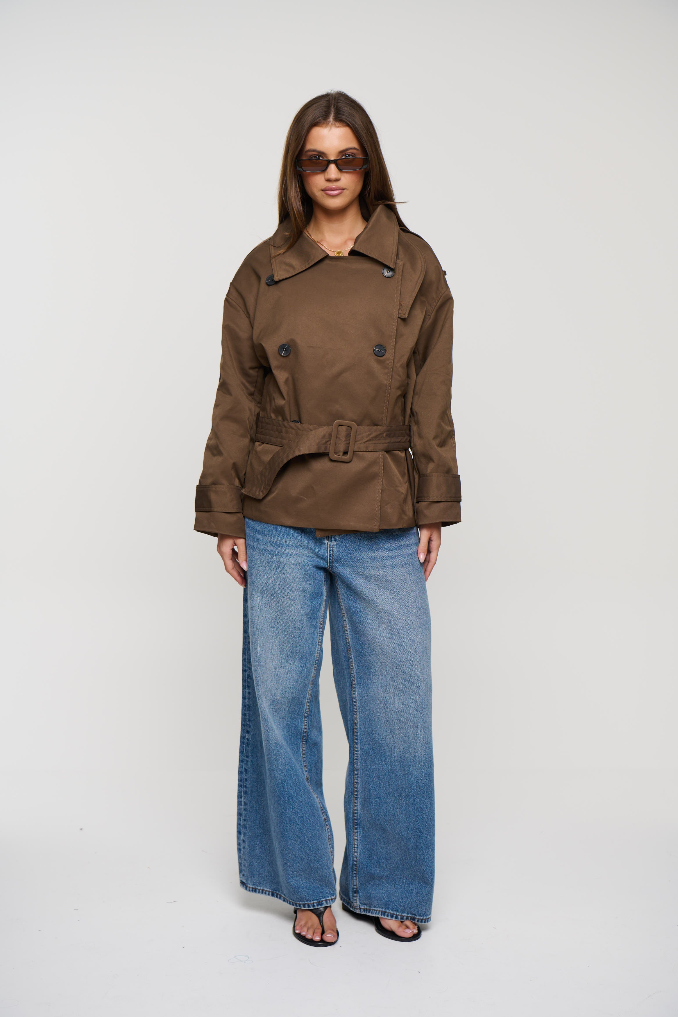 Olena Trench Chocolate