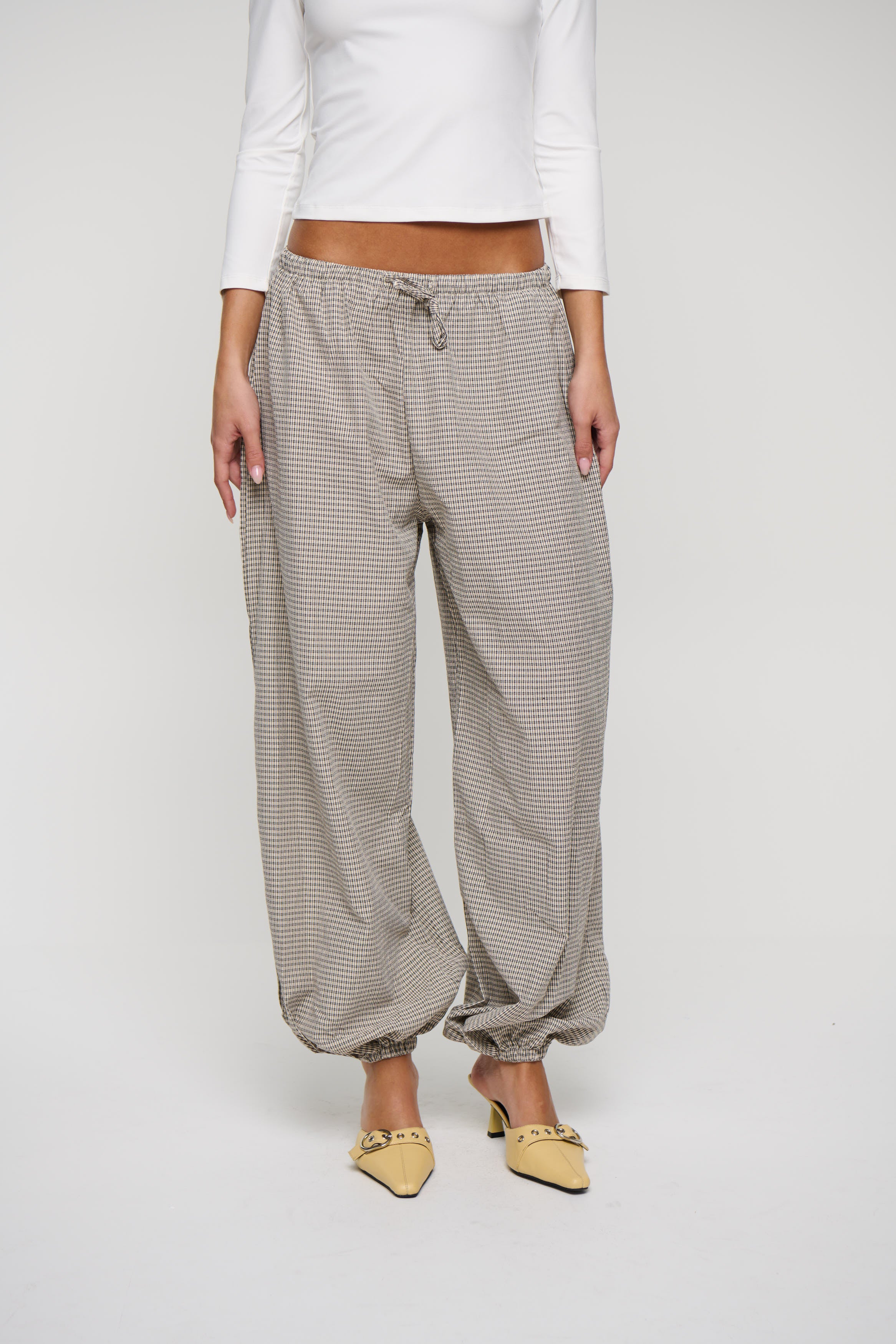Oasis Pant Beige Check