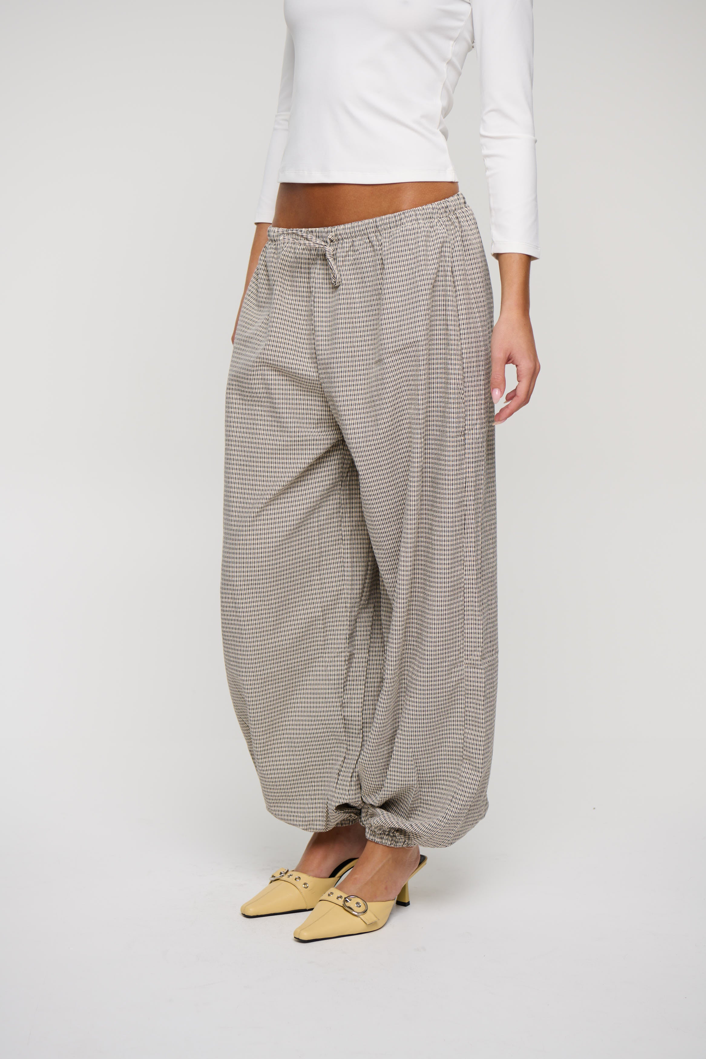 Oasis Pant Beige Check