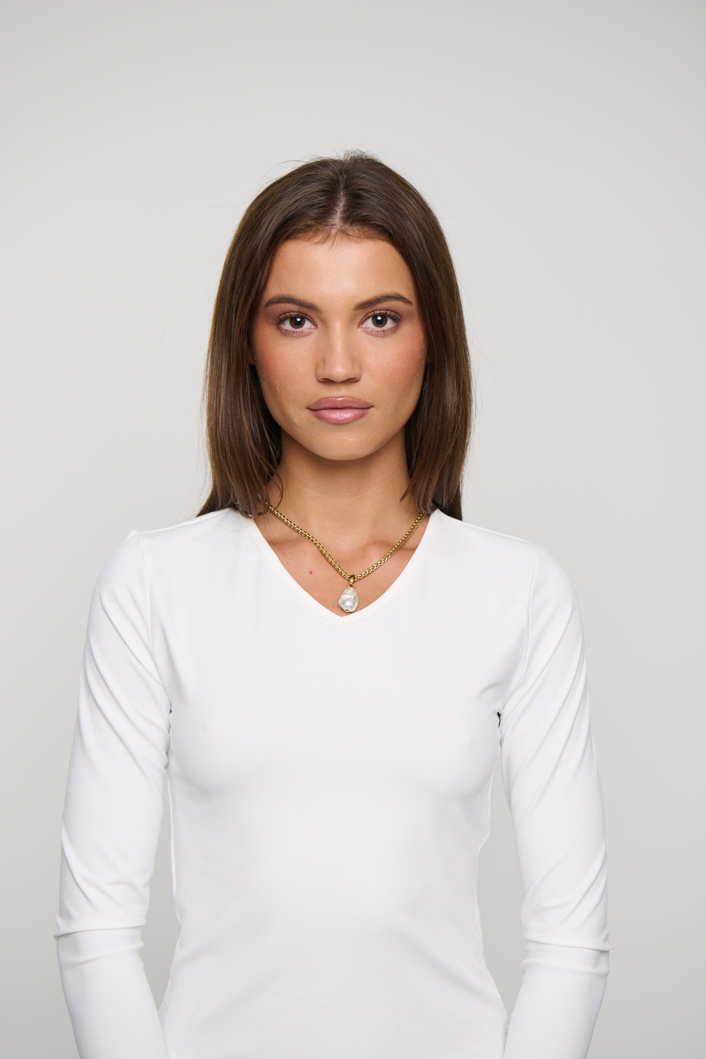 Lidia Pearl Necklace Gold