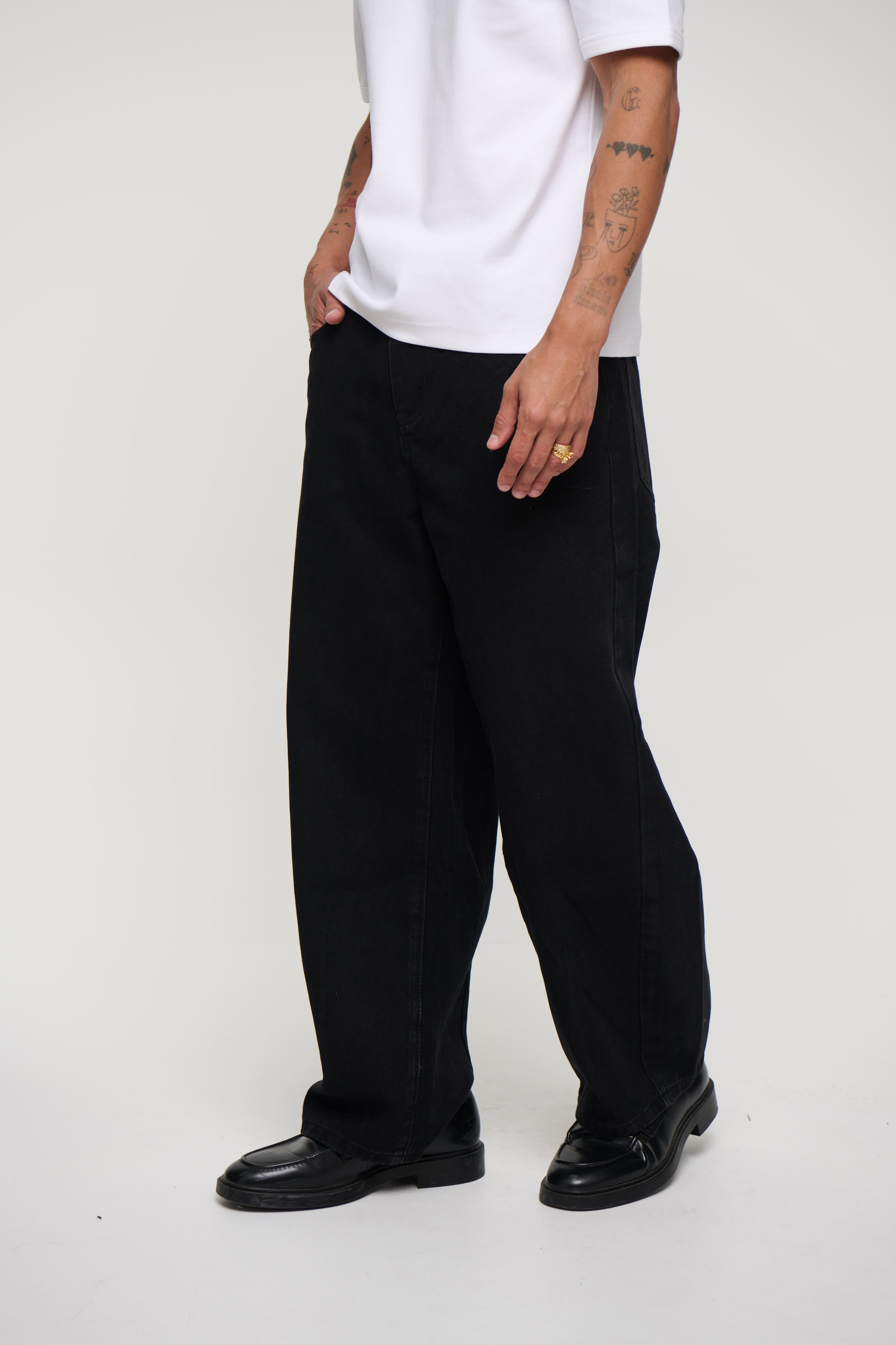 Kyle Wide Denim Black